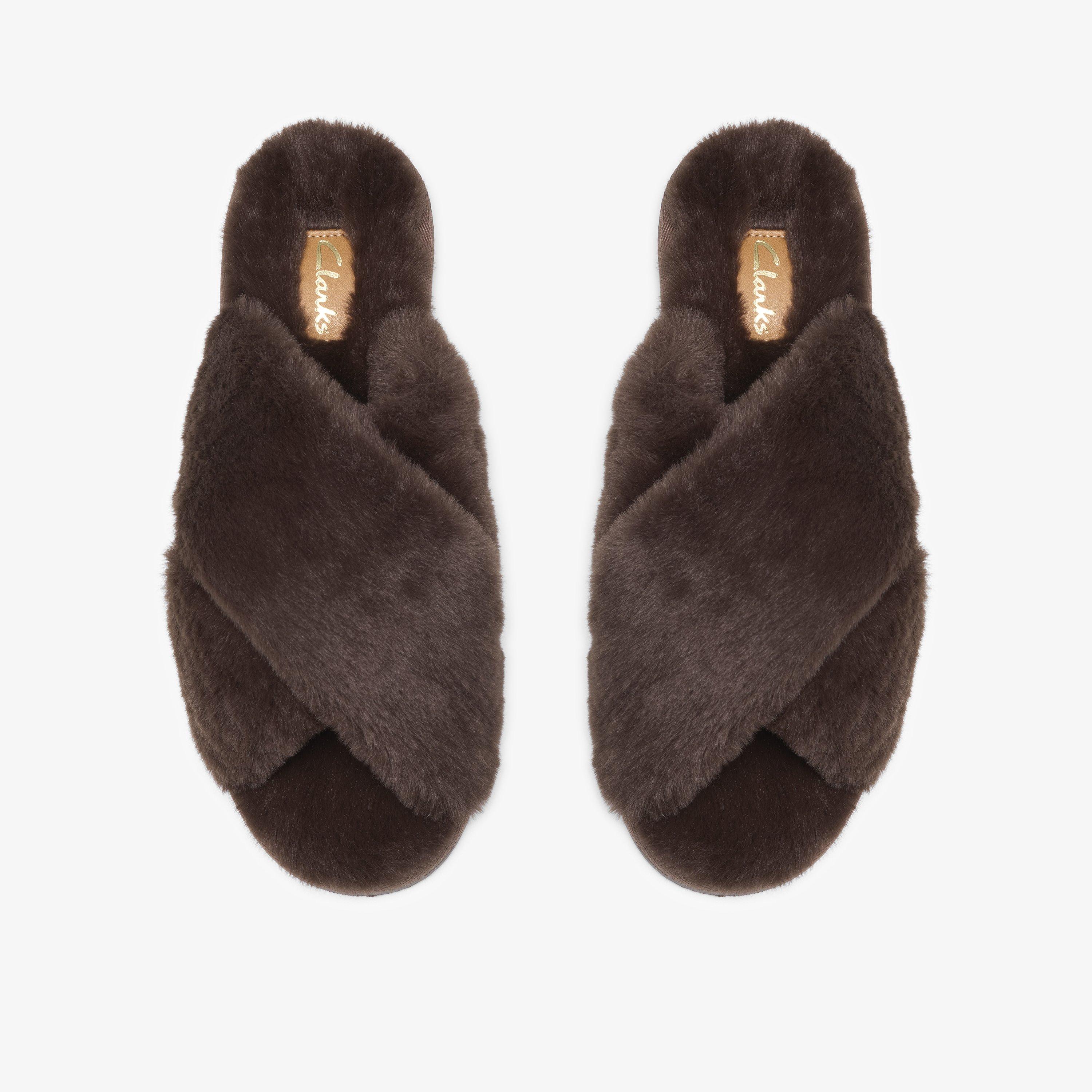 Myra Mule Chocolate Slip Ons Slippers, view 6 of 6
