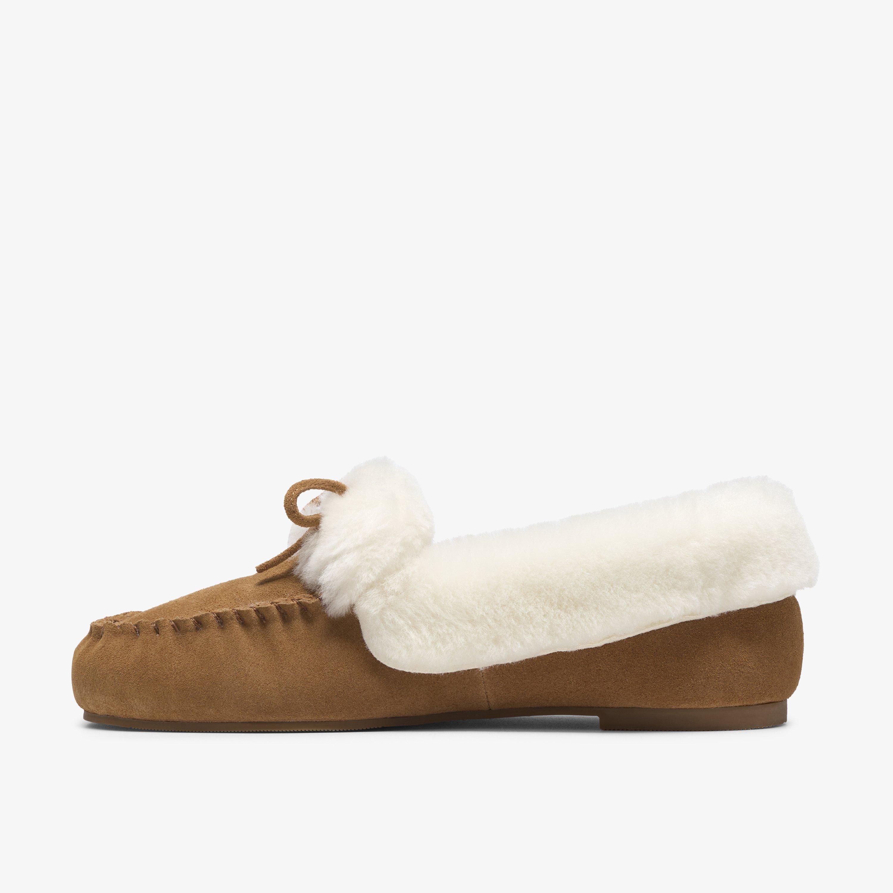 Siana Mocc Tan Slip Ons Slippers, view 2 of 6