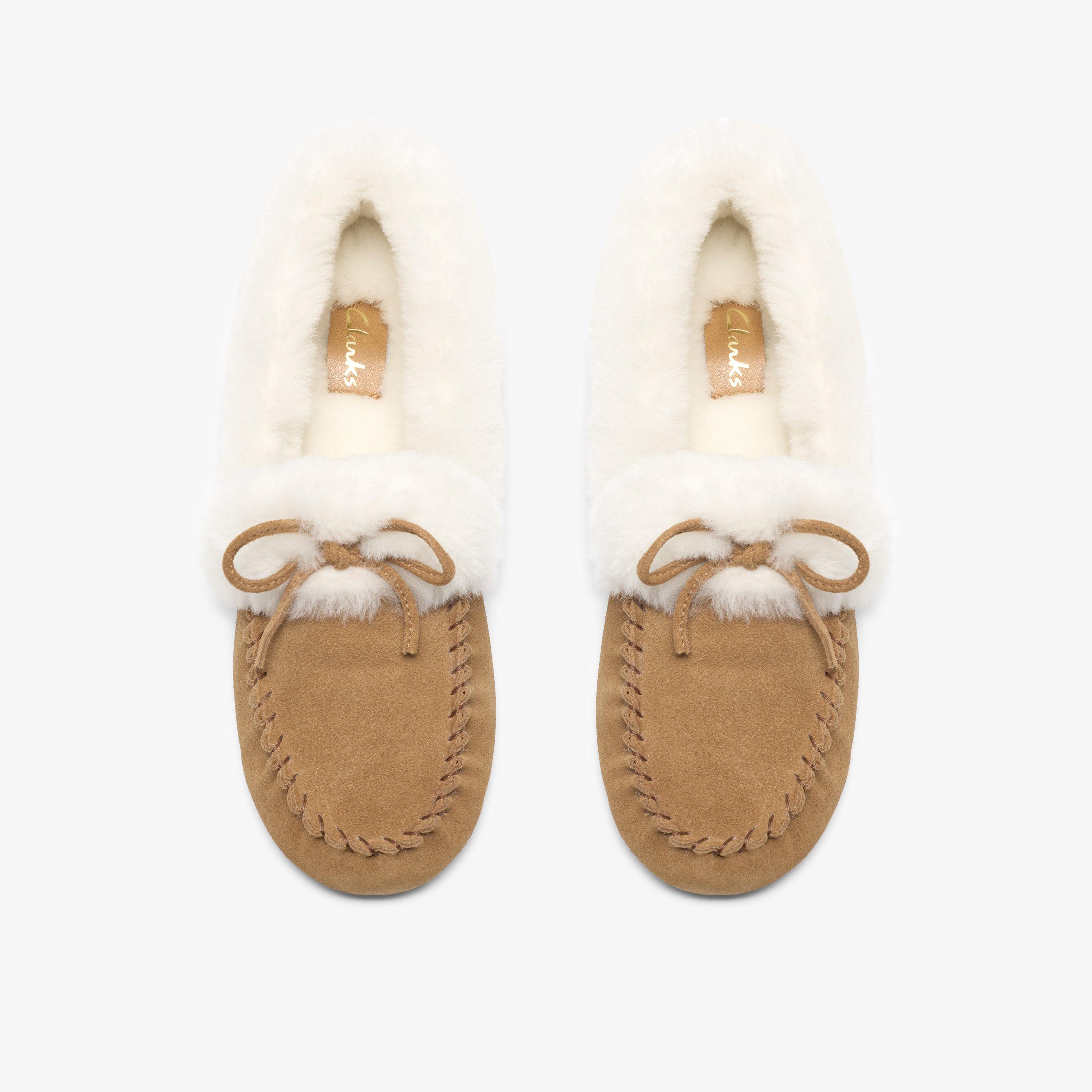 Siana Mocc Tan Slip Ons Slippers, view 6 of 6