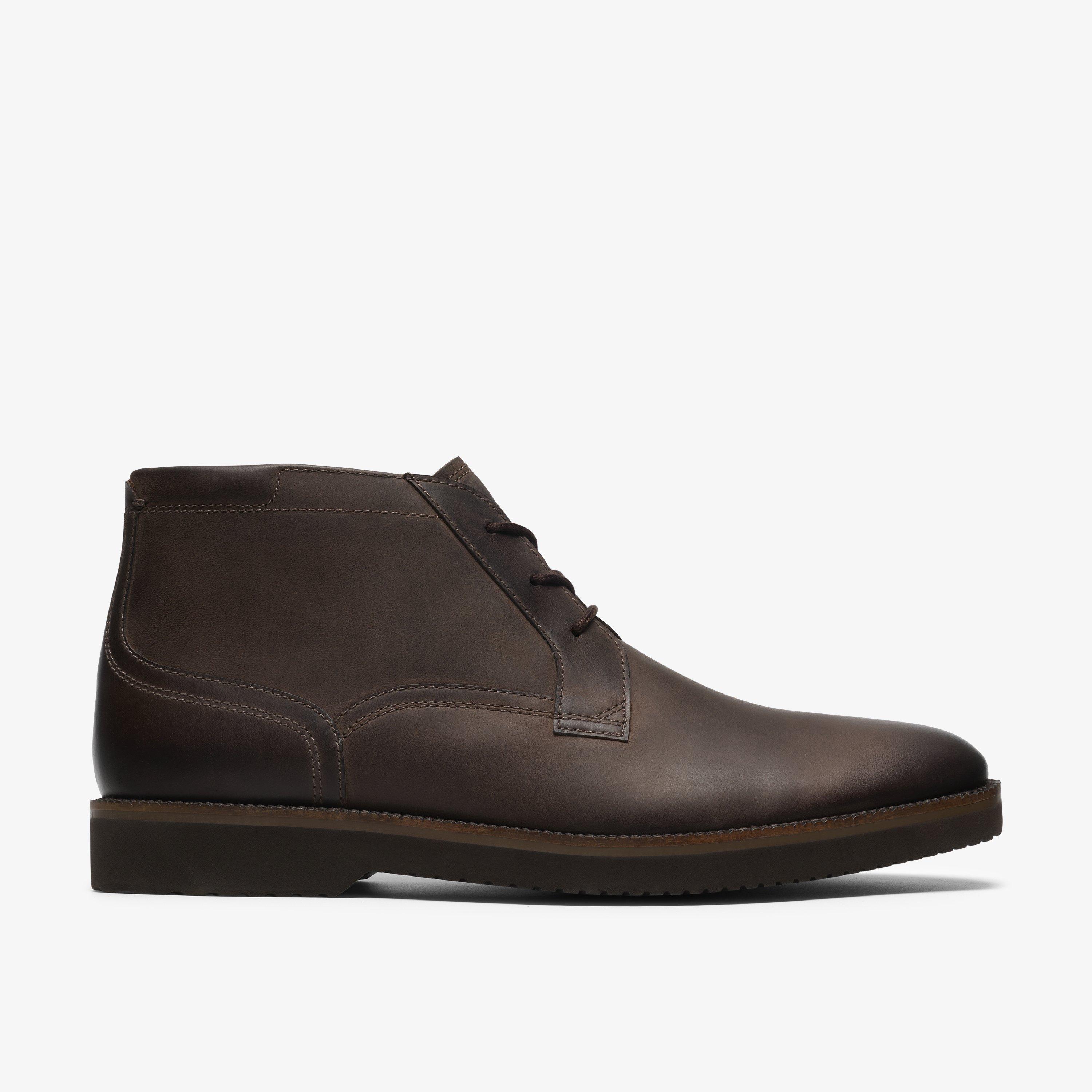 Tahoe DB Dark Brown Leather Ankle Boots, view 1 of 6