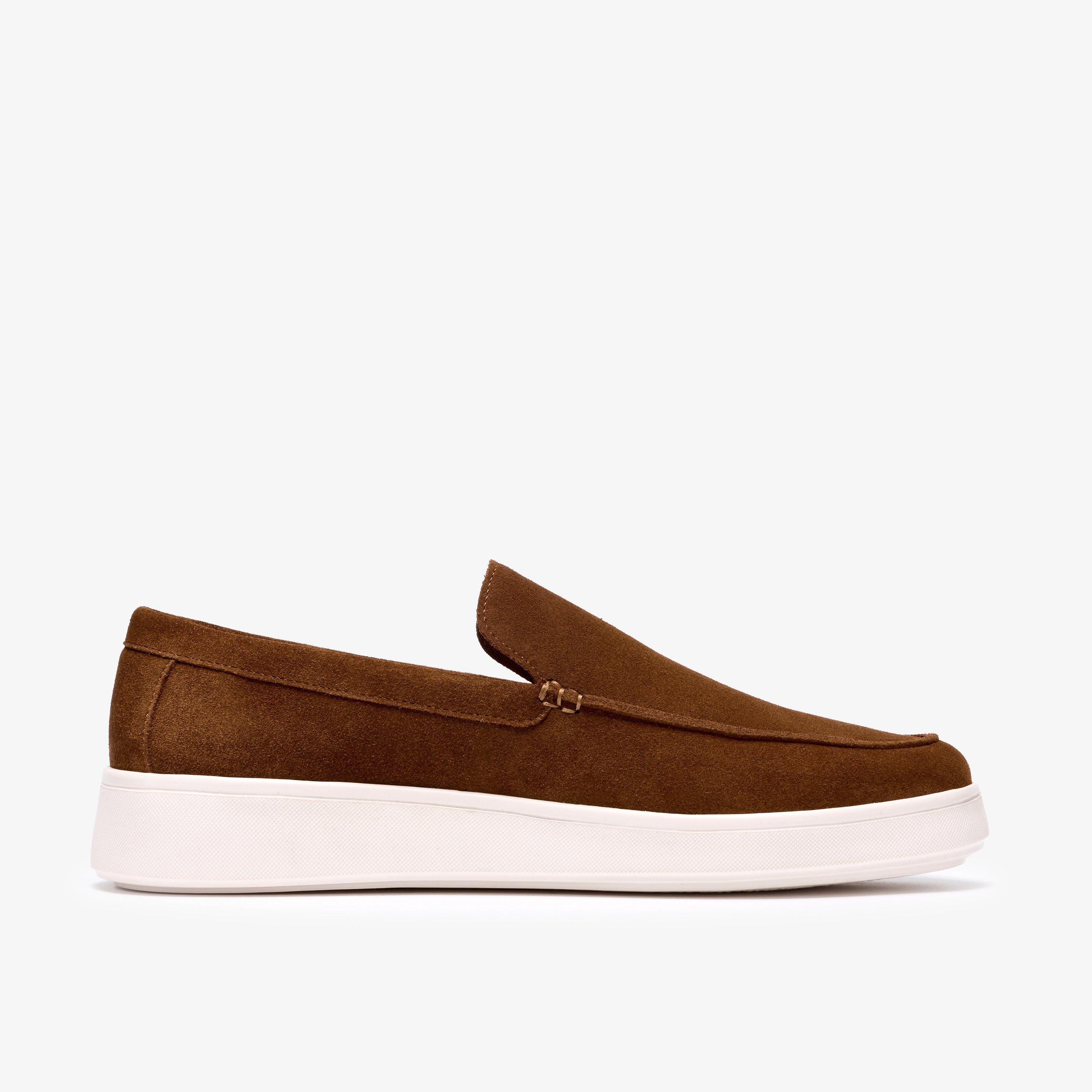 Morford Lo Cola Suede Loafers Slip Ons, view 1 of 6