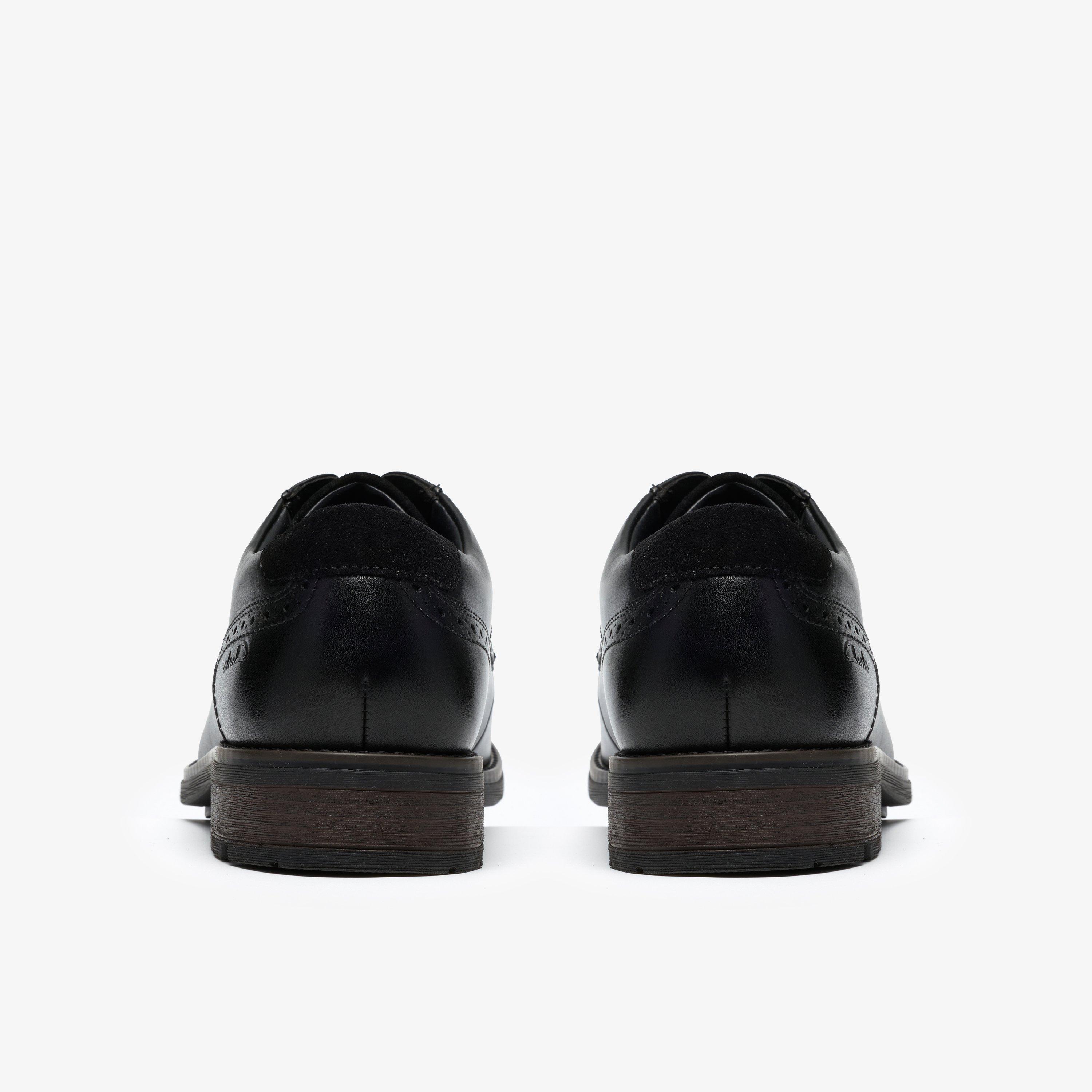 Emmet Lace Black Leather Derby Shoes, view 5 of 6