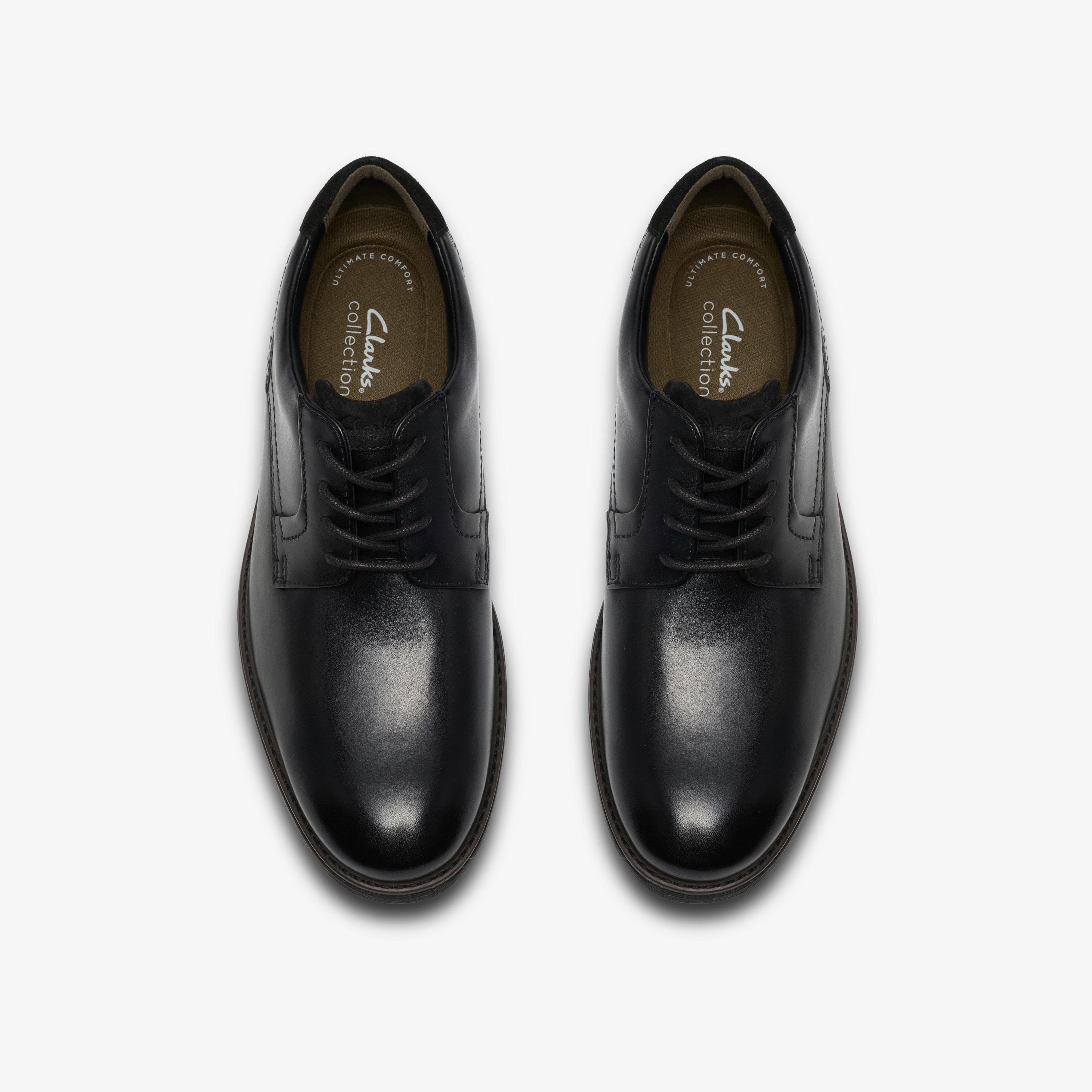 Emmet Lace Black Leather Derby Shoes, view 6 of 6