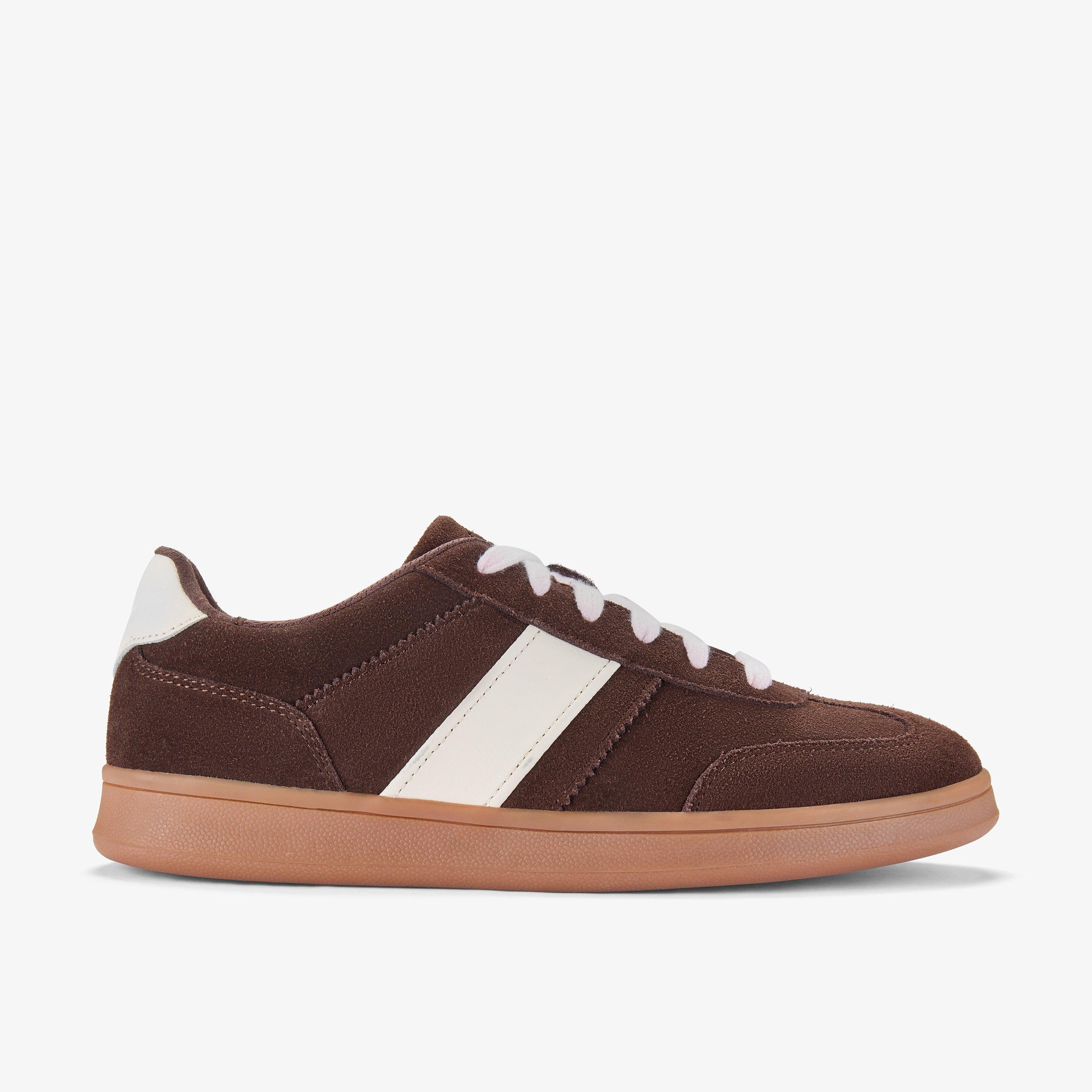 Seco Speed Dark Brown Suede Trainers Lace Up, view 1 of 6