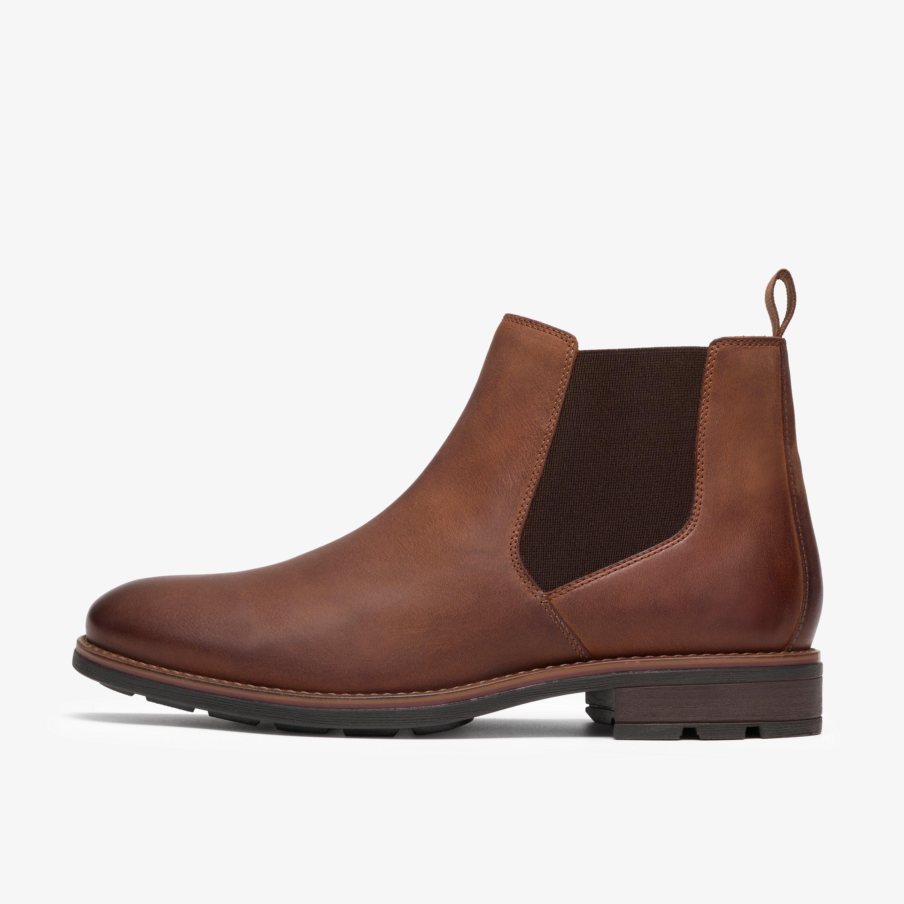 Emmet Go Brown Leather Ankle Boots, view 2 of 6