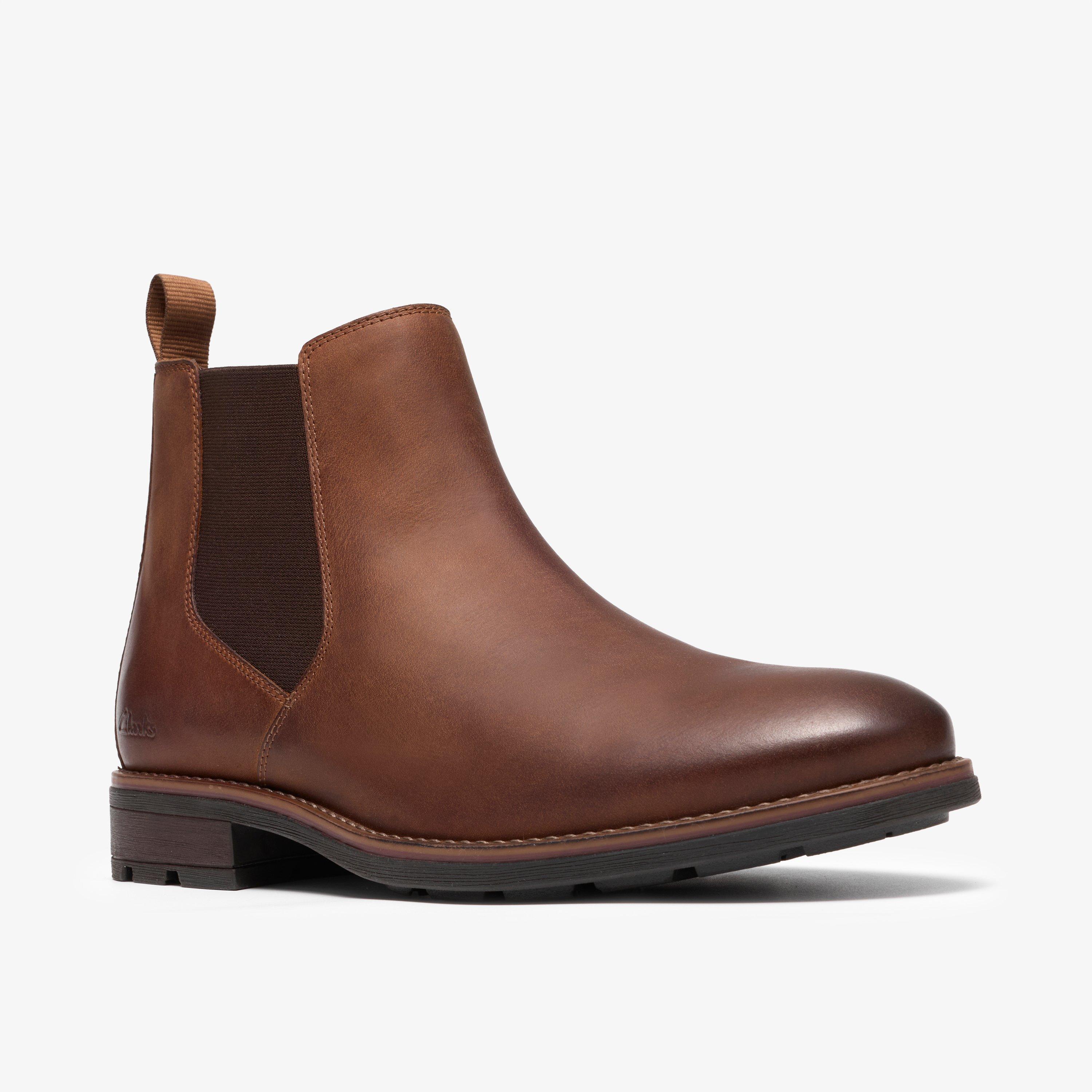 Emmet Go Brown Leather Ankle Boots, view 4 of 6