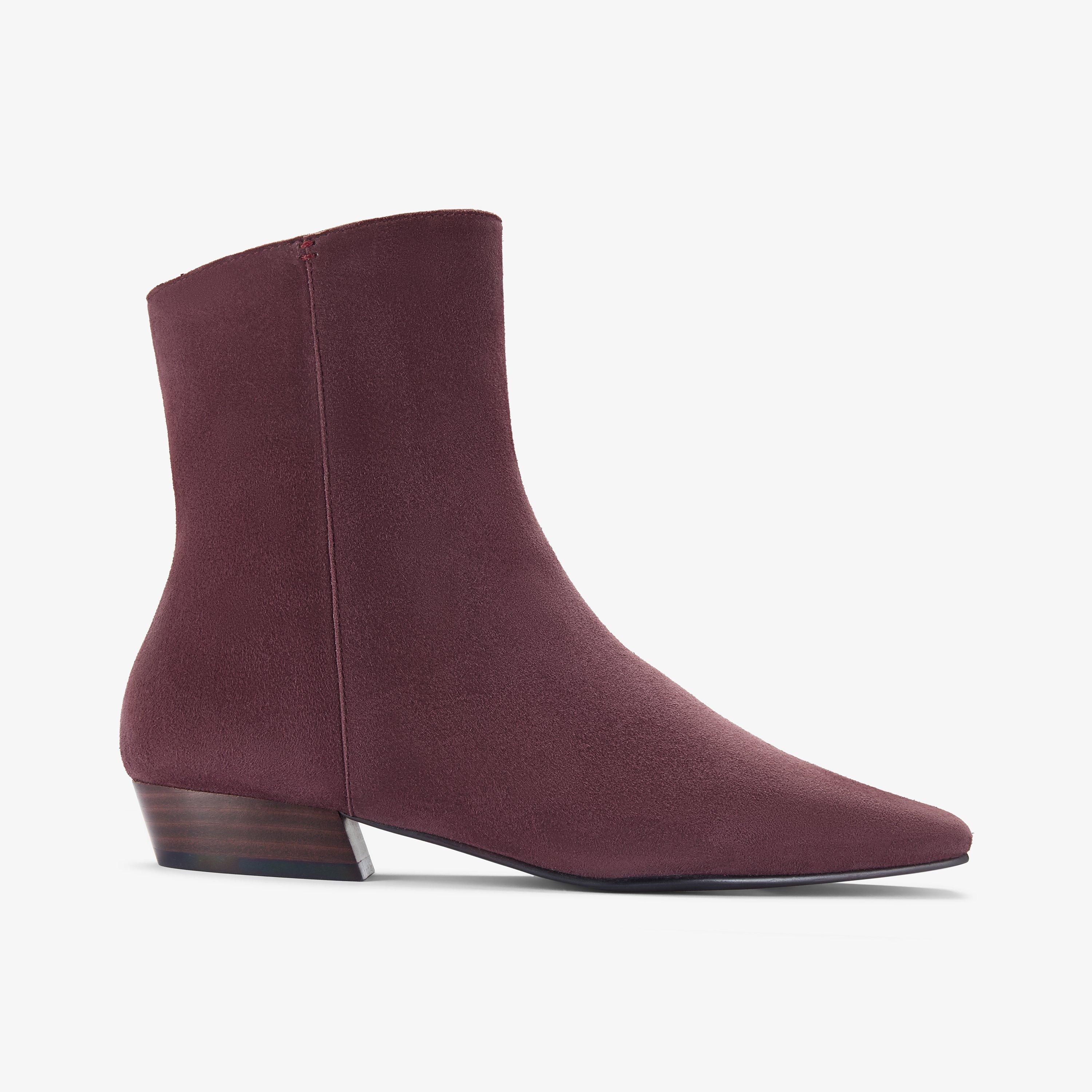 Edina Stretch Brown Suede Ankle Boots, view 1 of 6