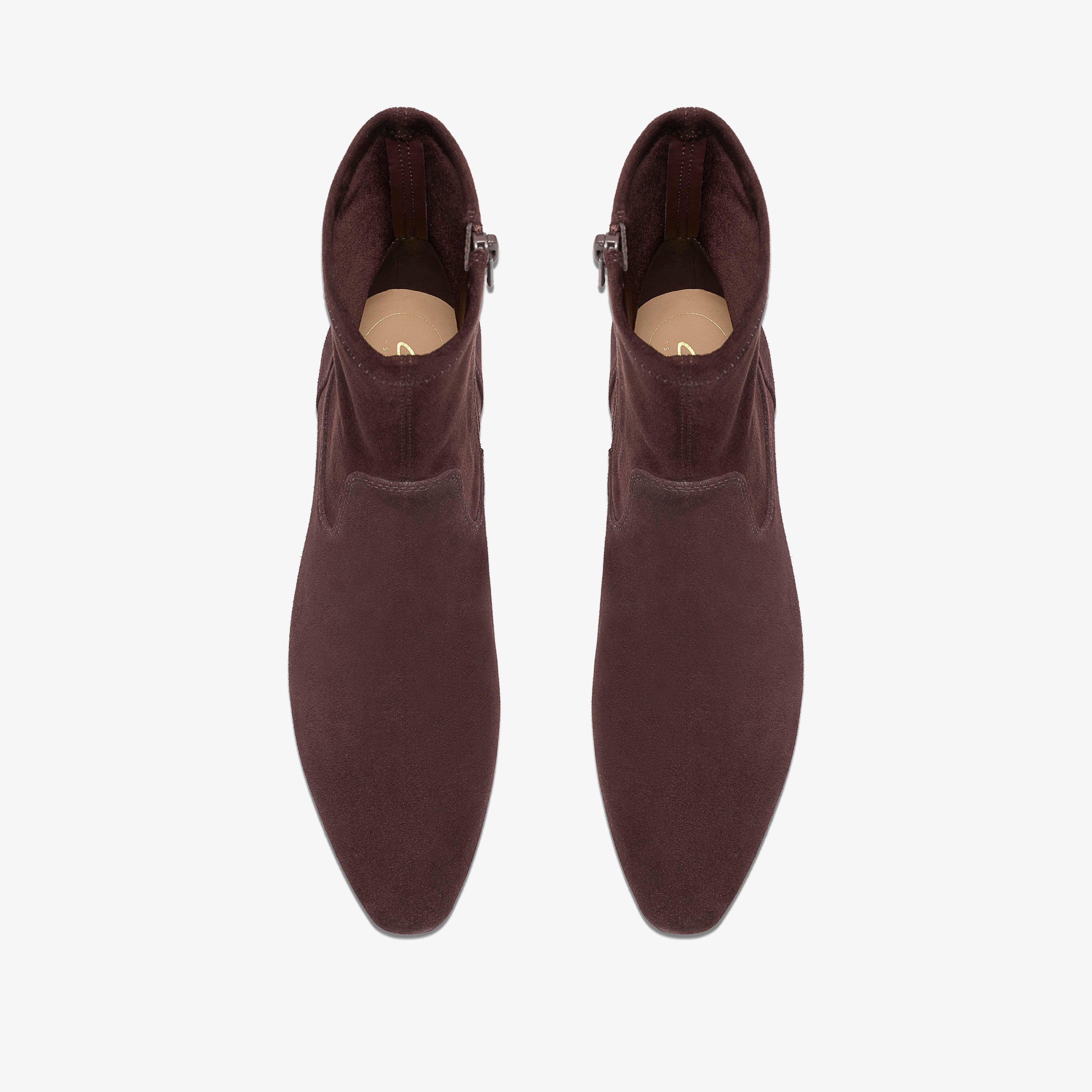 Bottillons Edina en suède extensible brun, vue 6 de 6