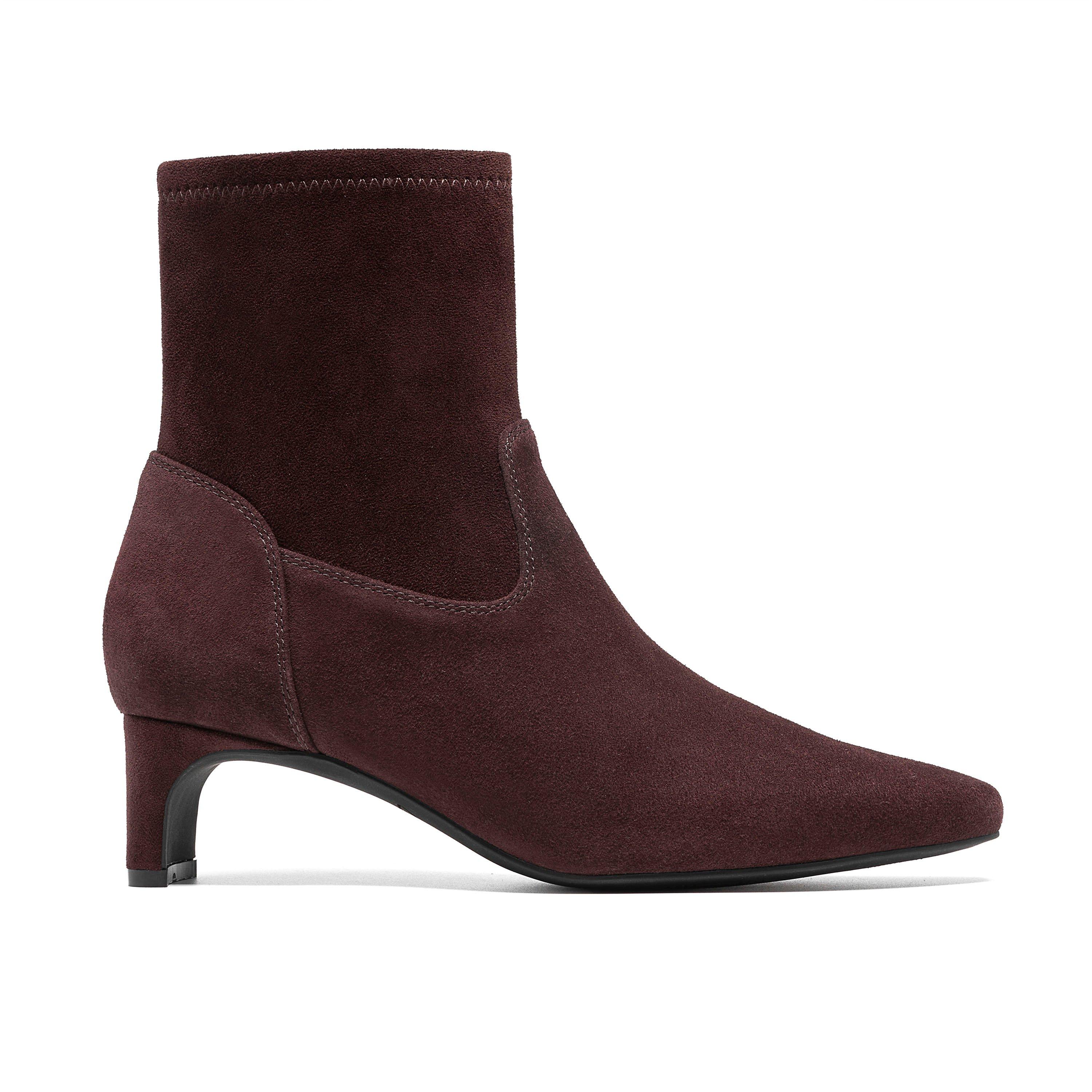 Clarks Womens Edina Stretch Ankle Boots
