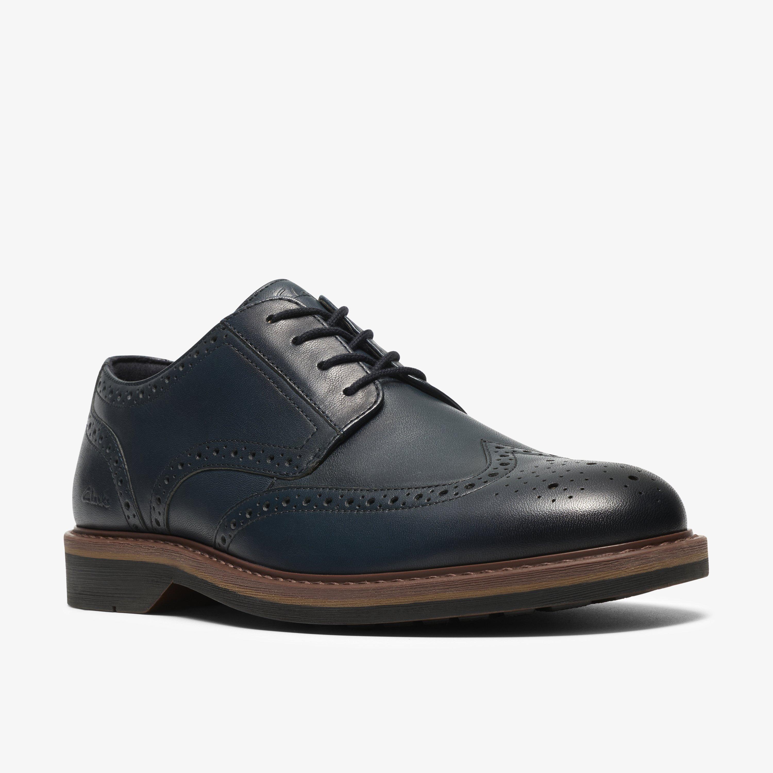 Pitney Brogue Navy Brogues, view 4 of 6