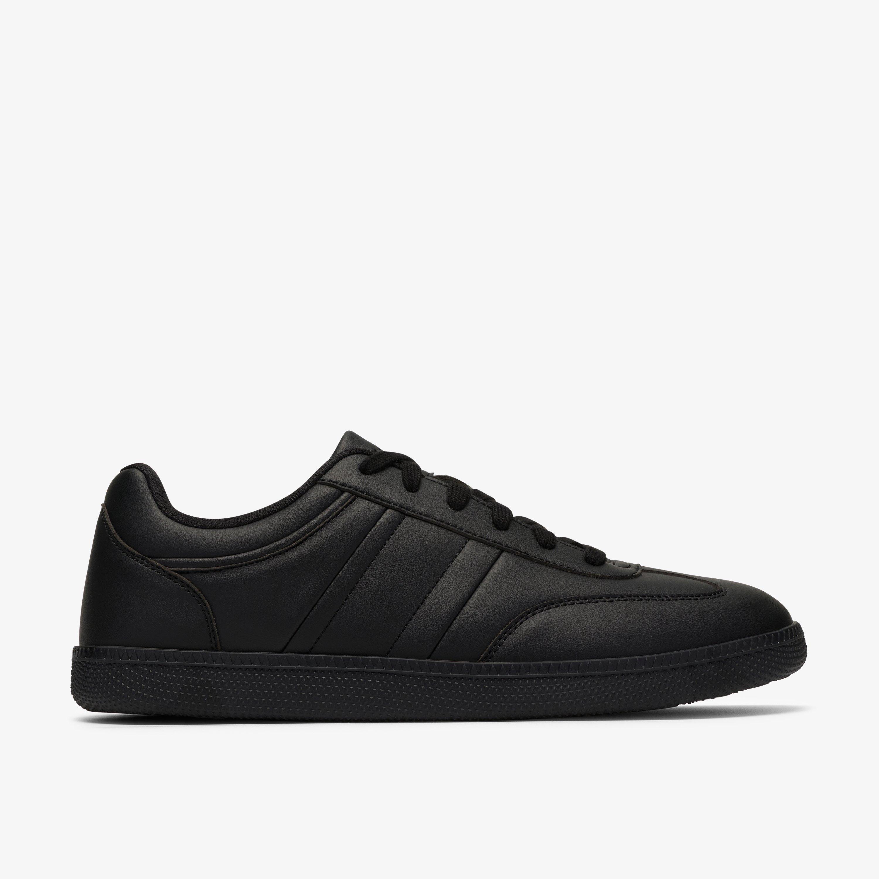 Fosse Tie Black Trainers Lace Up, view 1 of 6