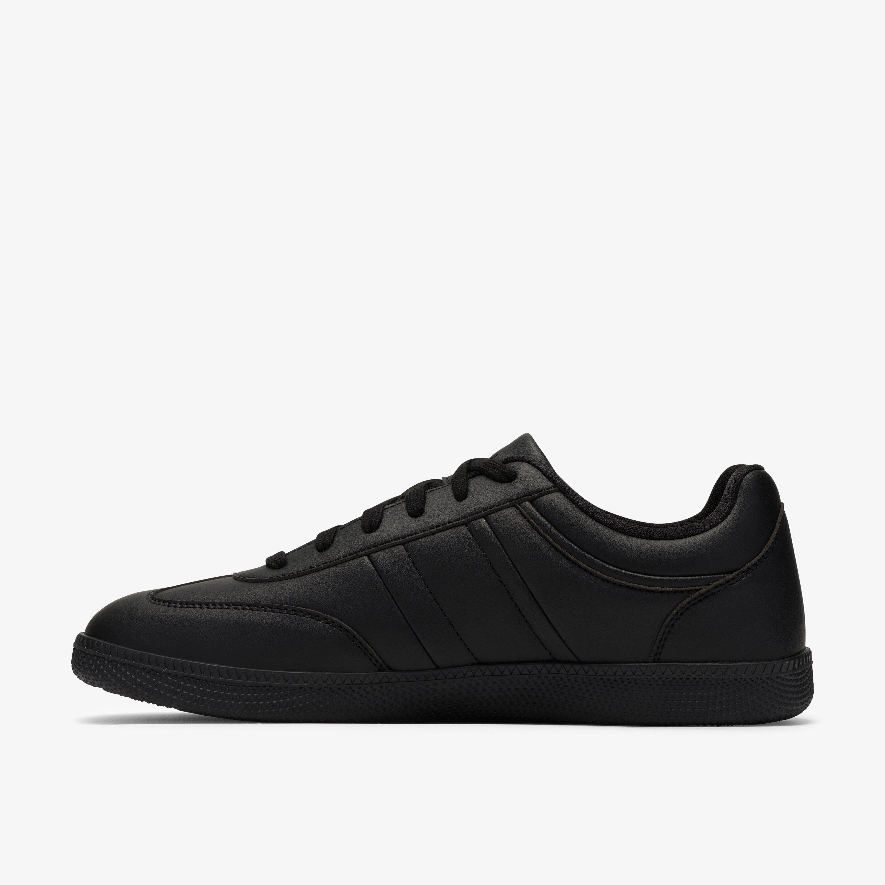 Fosse Tie Black Trainers, view 2 of 6