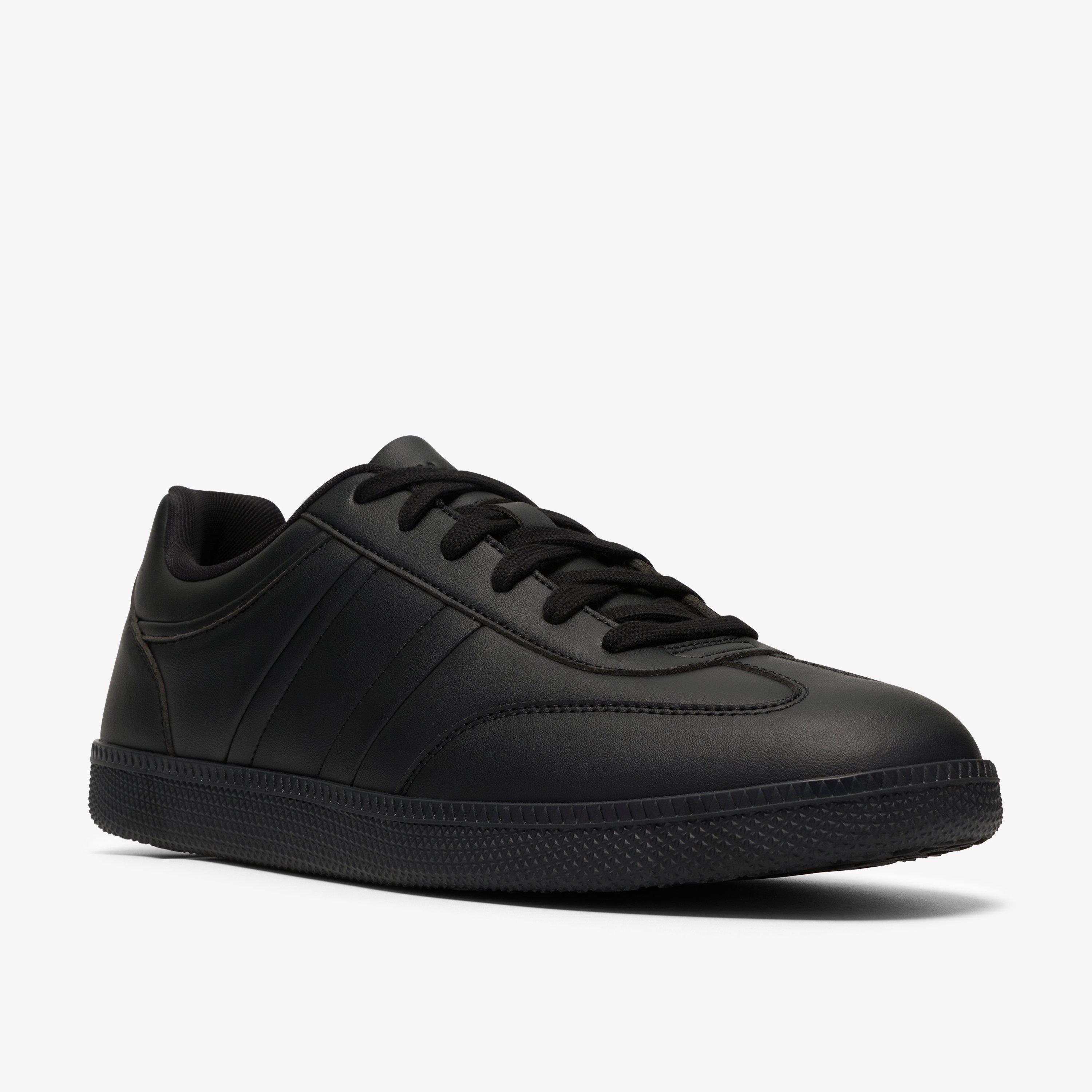 Fosse Tie Black Trainers, view 4 of 6