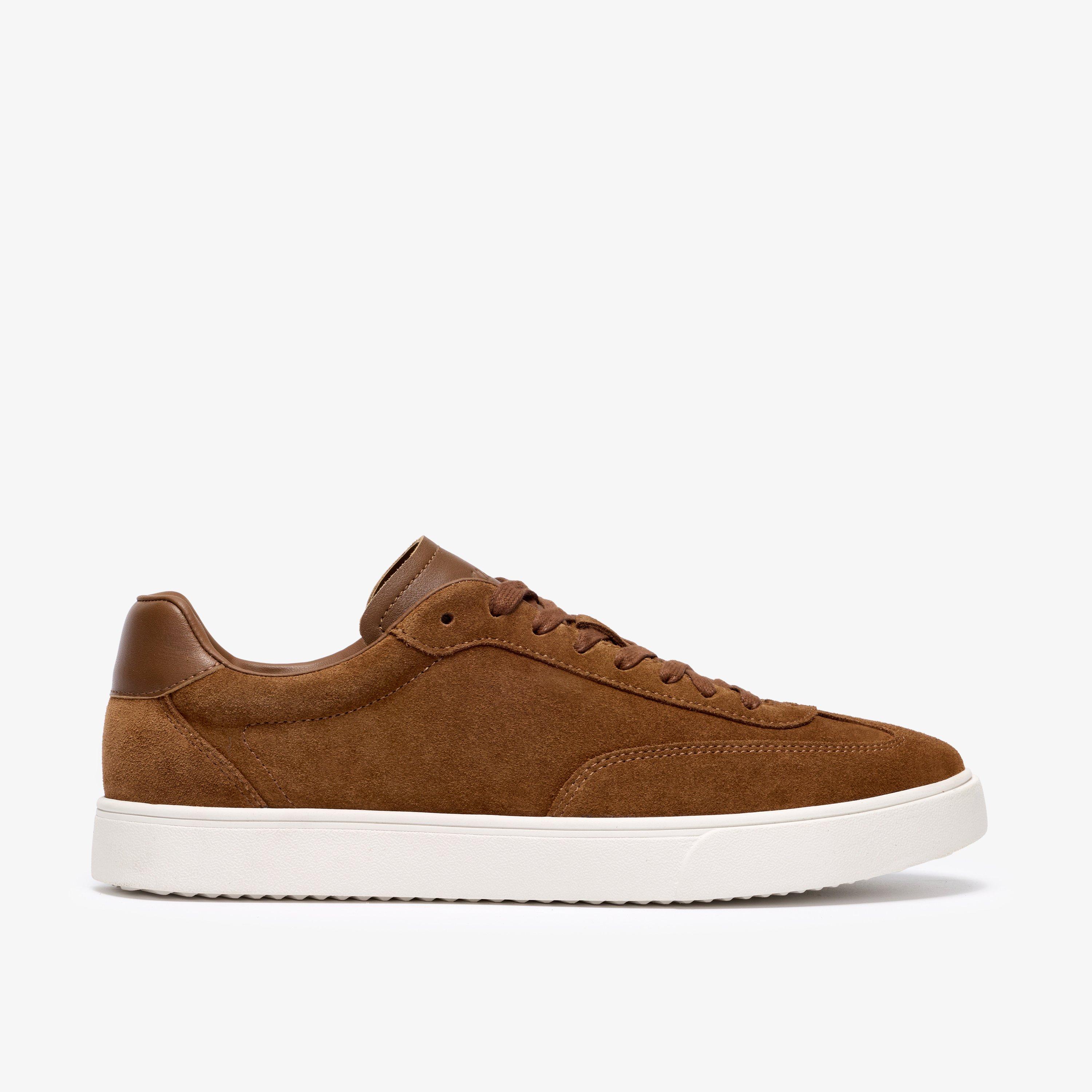 Lydford Tie Cola Suede Trainers Lace Up, view 1 of 6