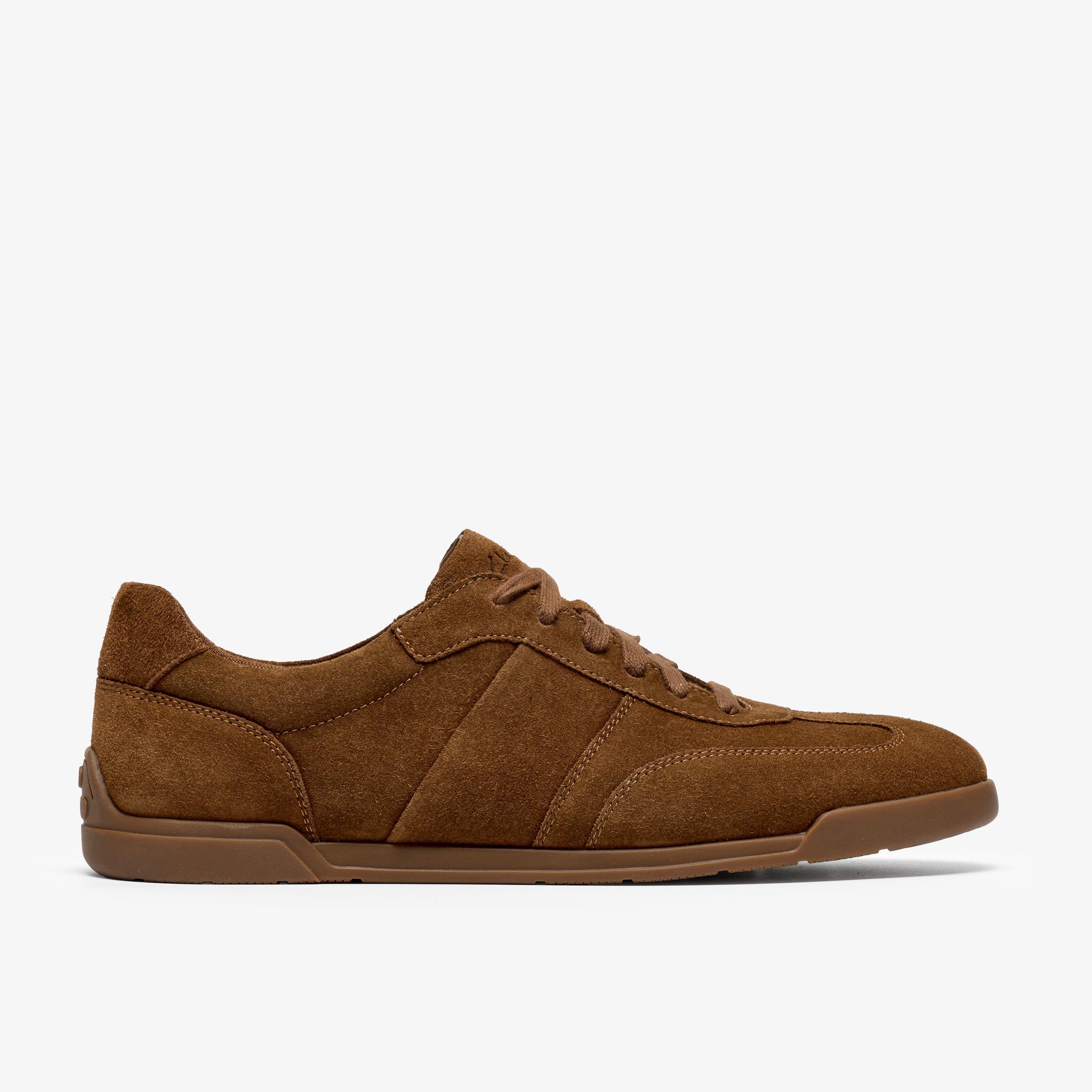 Henton Lo Cola Suede Trainers Lace Up, view 1 of 6