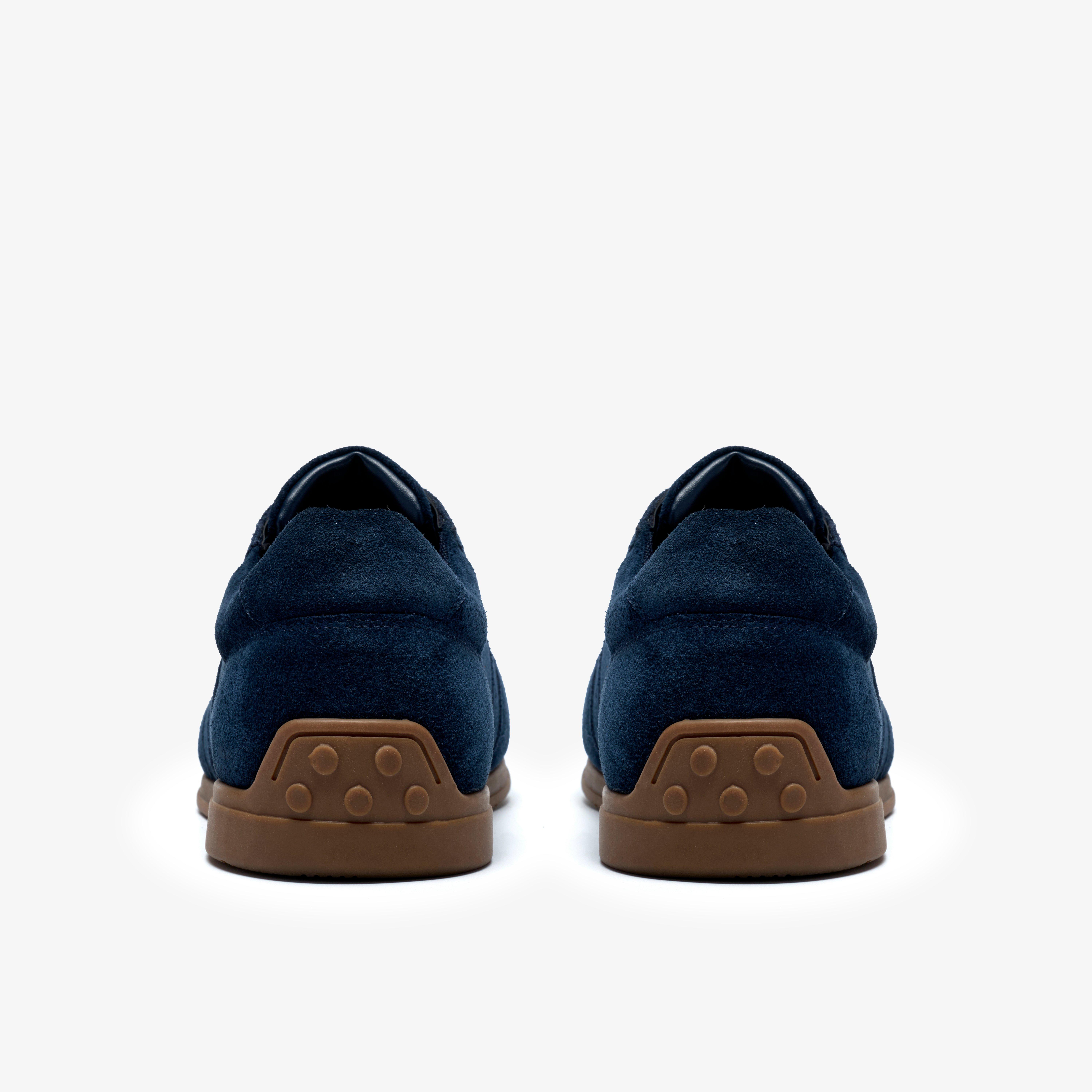Henton Lo Navy Suede Trainers, view 5 of 6