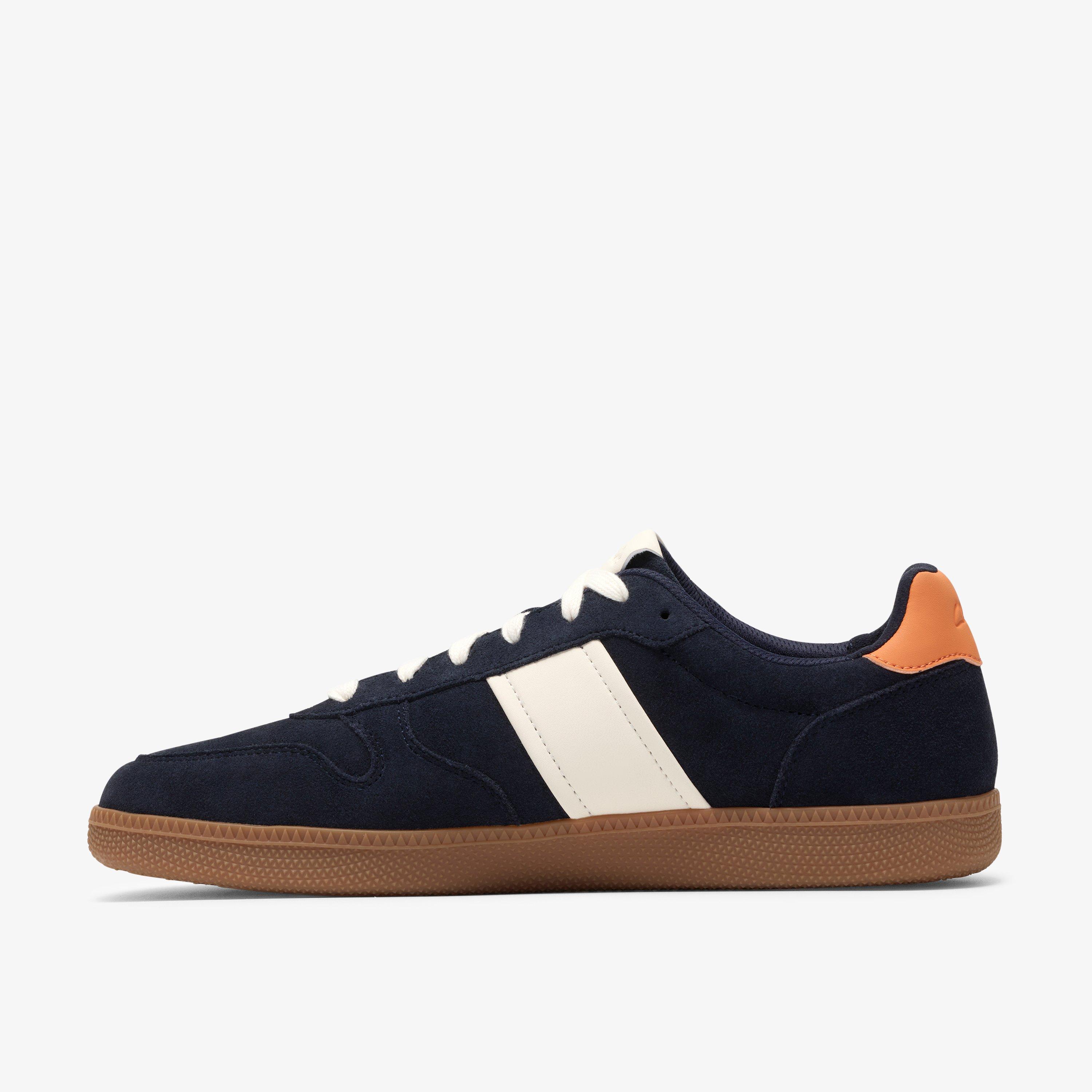 Fosse Lo Navy Suede Trainers, view 2 of 6