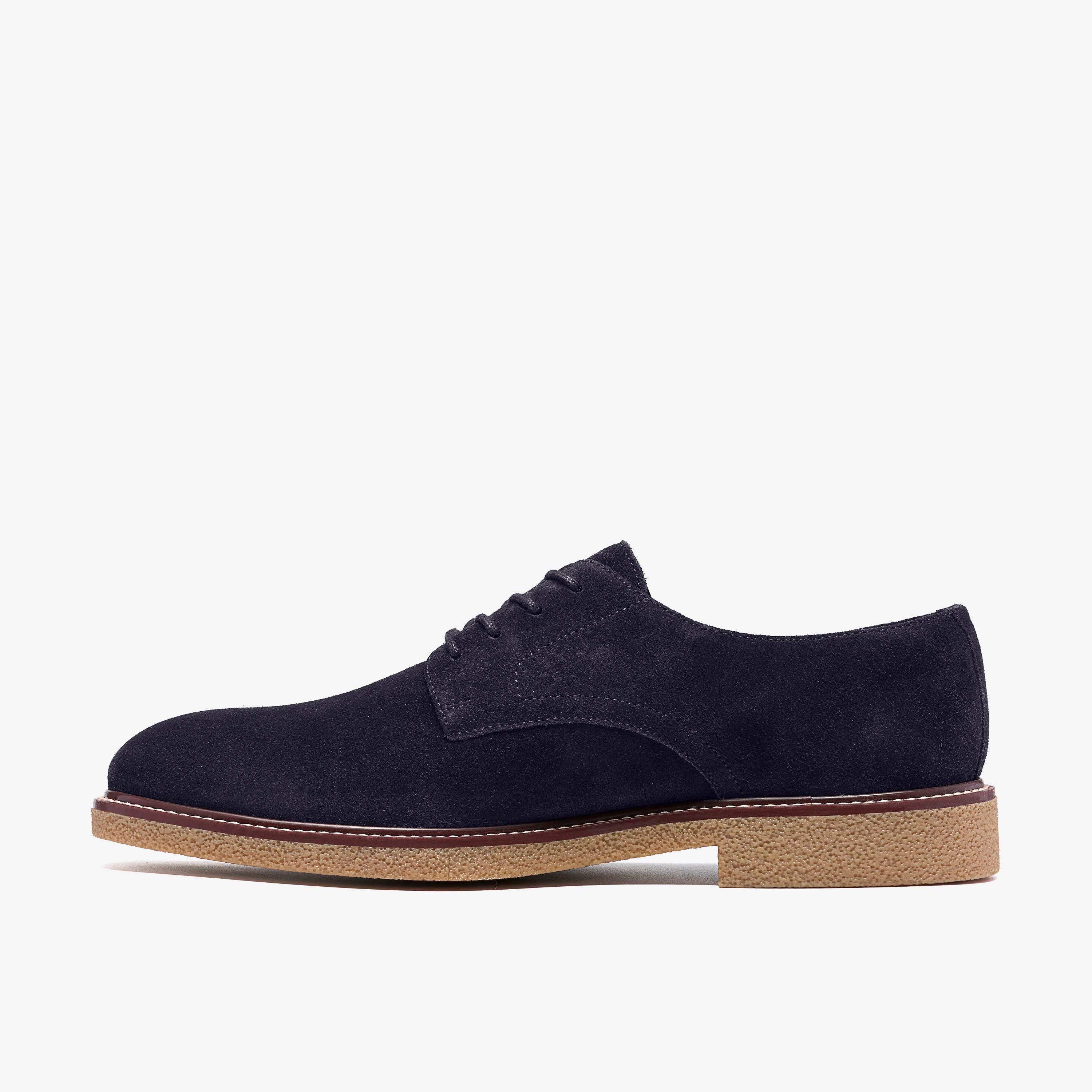 Chelwood Lace Navy Suede Derby Shoes Lace Up, view 2 of 6