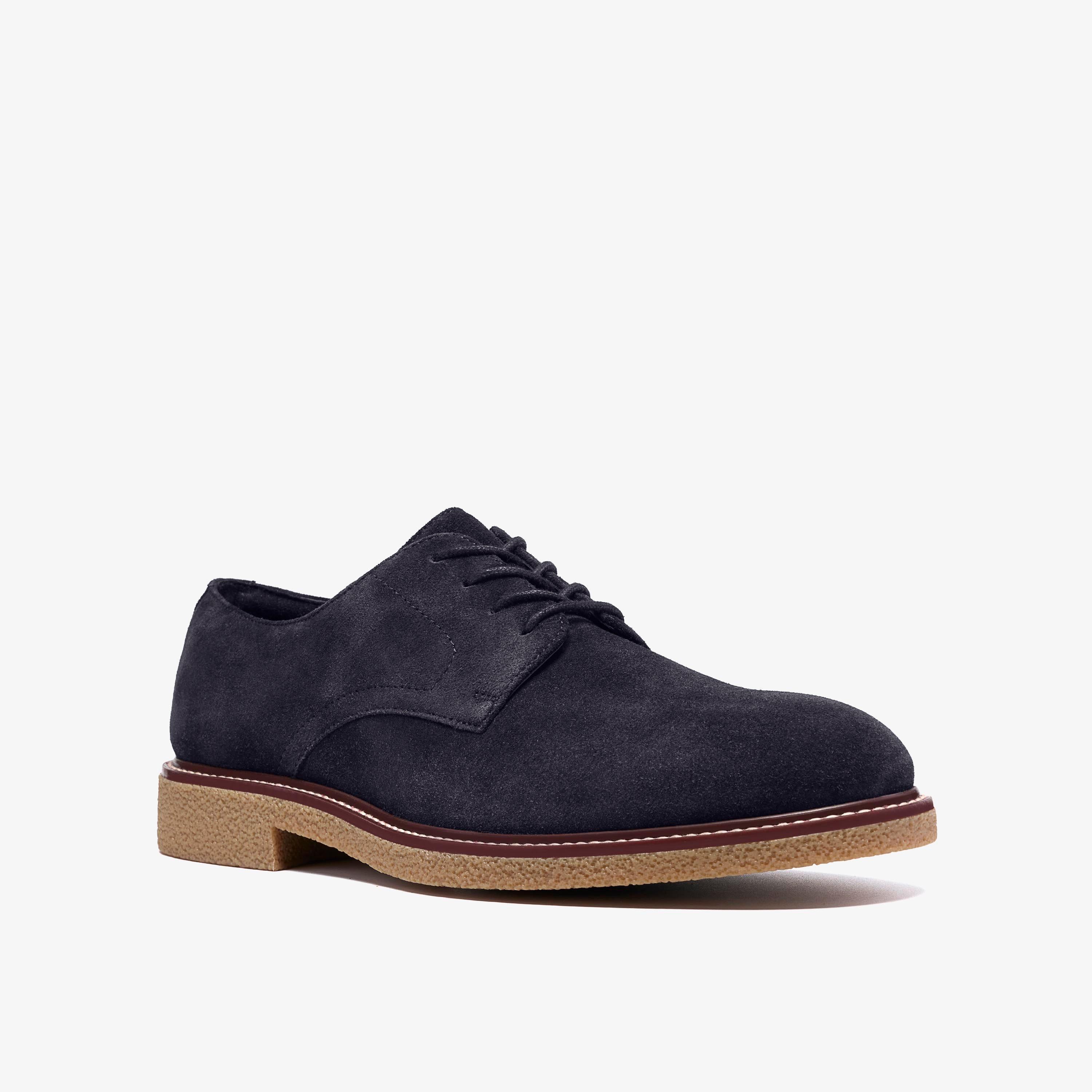 Chelwood Lace Navy Suede Derby Shoes Lace Up, view 4 of 6