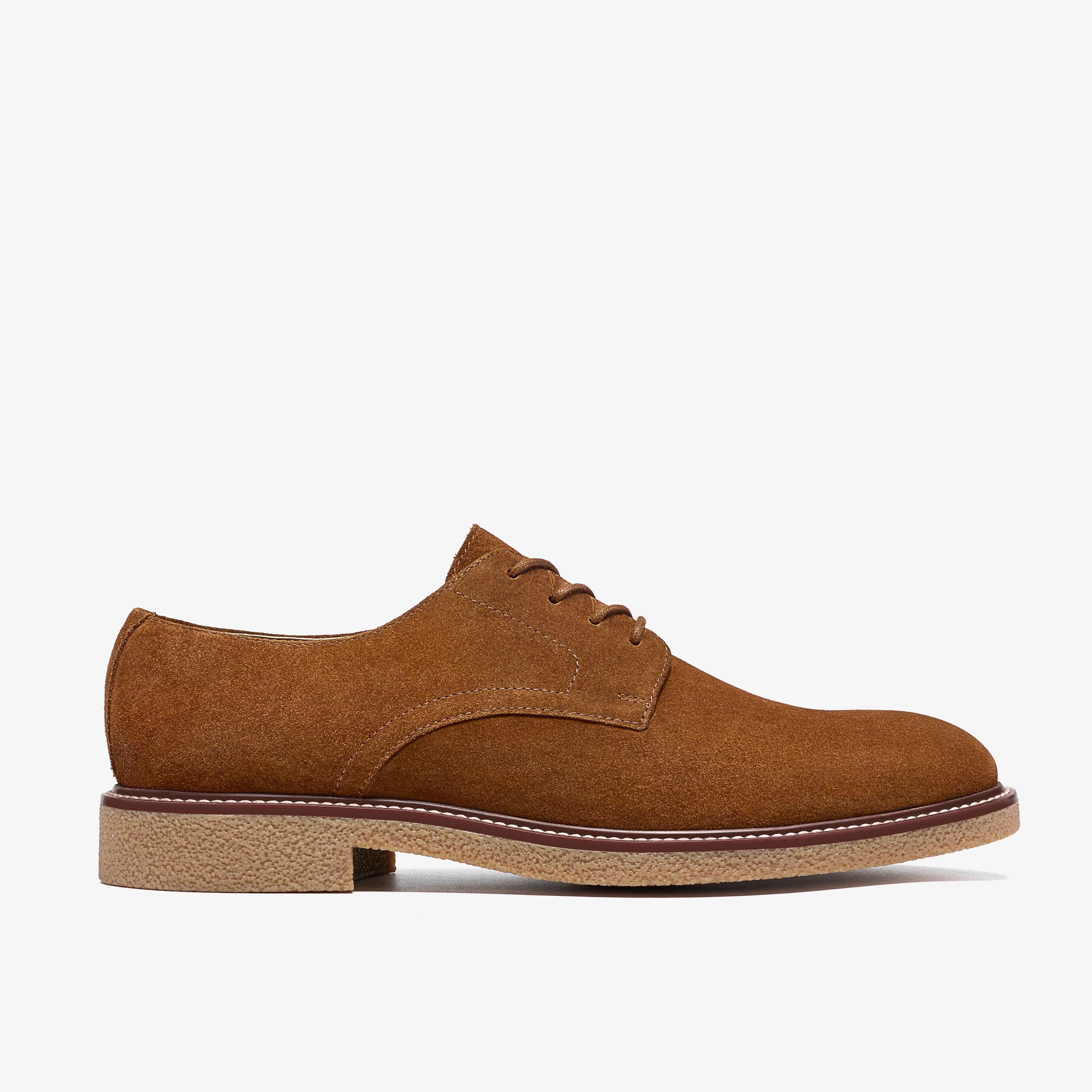 Chelwood Lace Cola Suede Derby Shoes, view 1 of 6