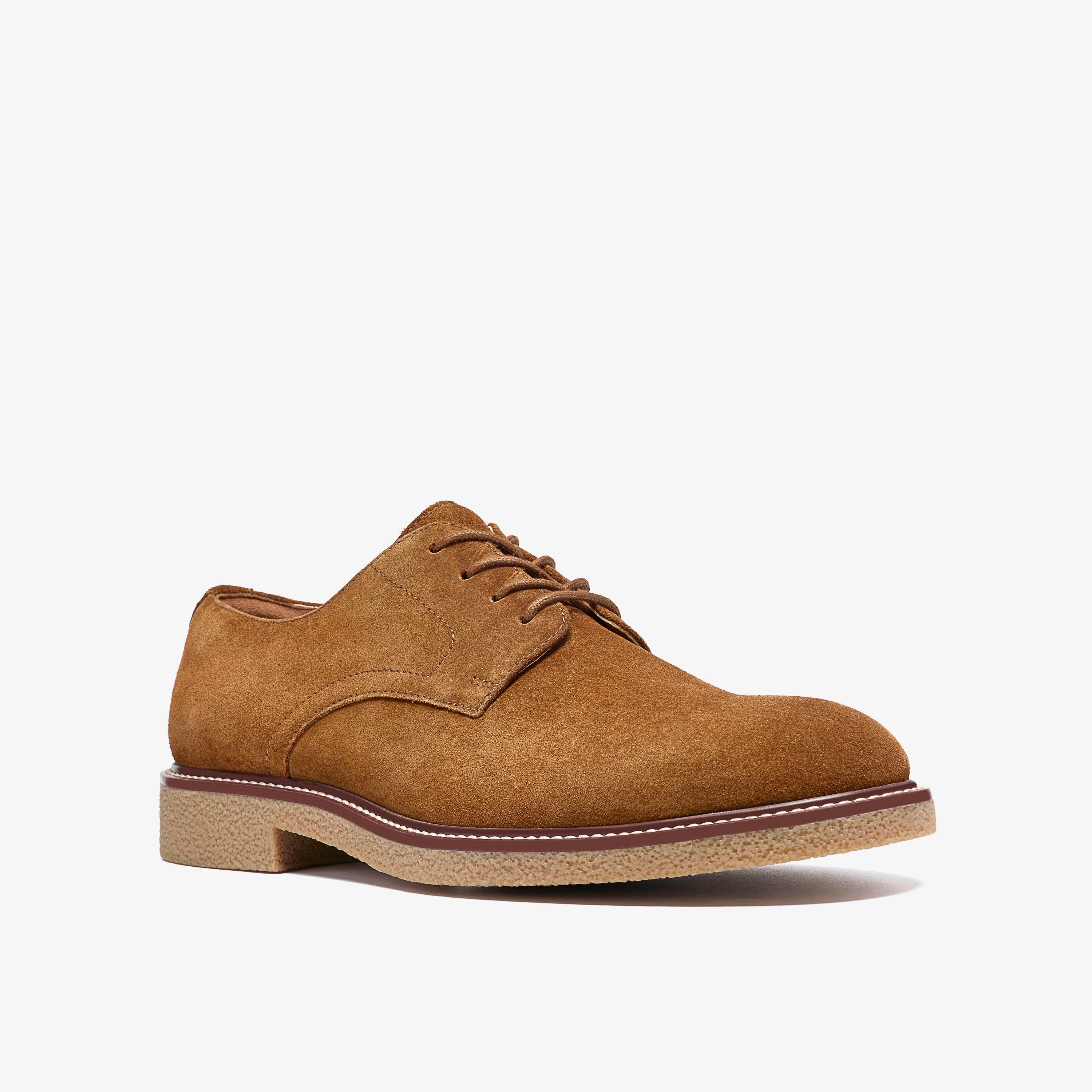 Chelwood Lace Cola Suede Derby Shoes, view 4 of 6