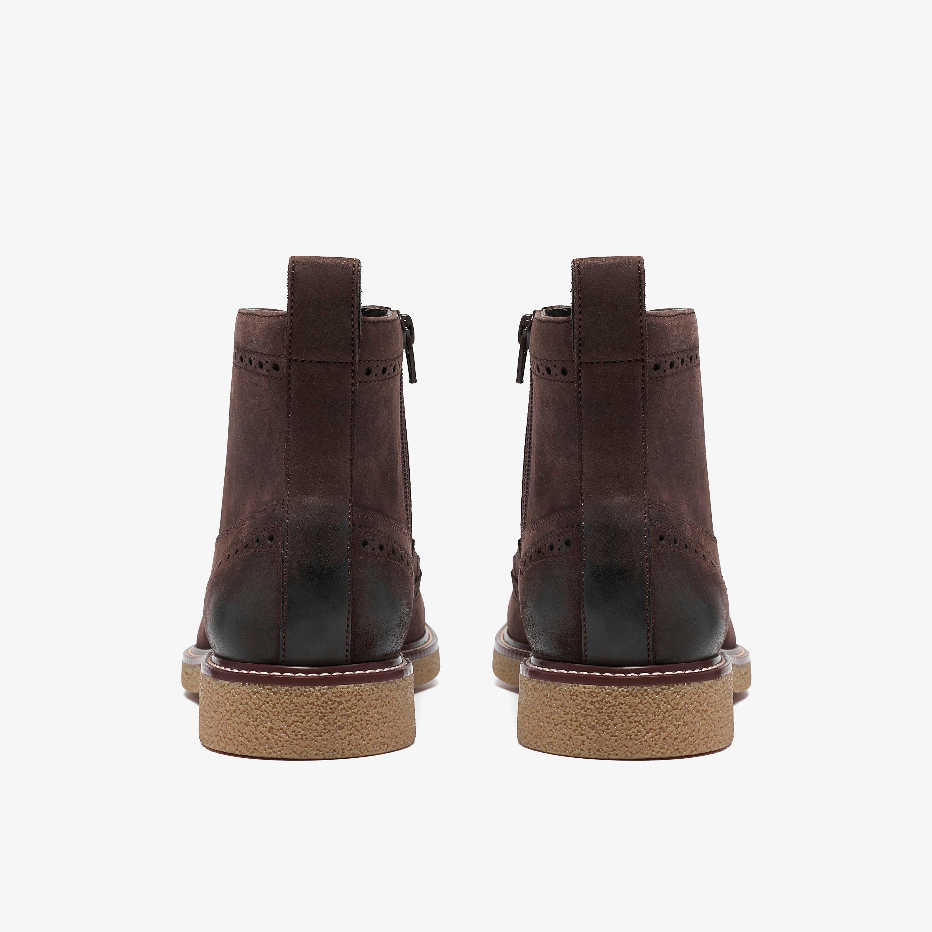 Chelwood Hi Brown Oily Ankle Boots, view 5 of 6