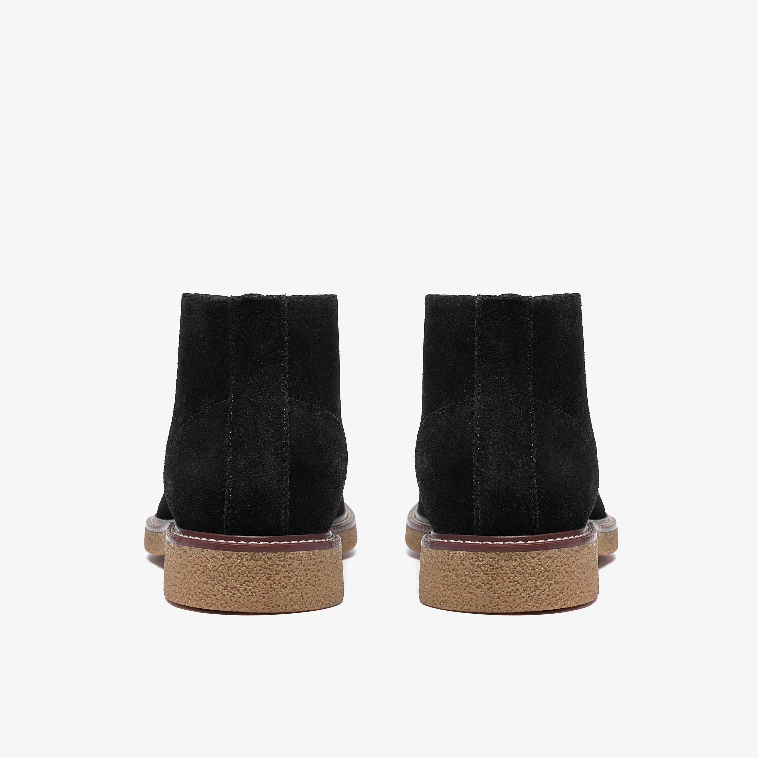 Chelwood Mid Black Suede Ankle Boots, view 5 of 6