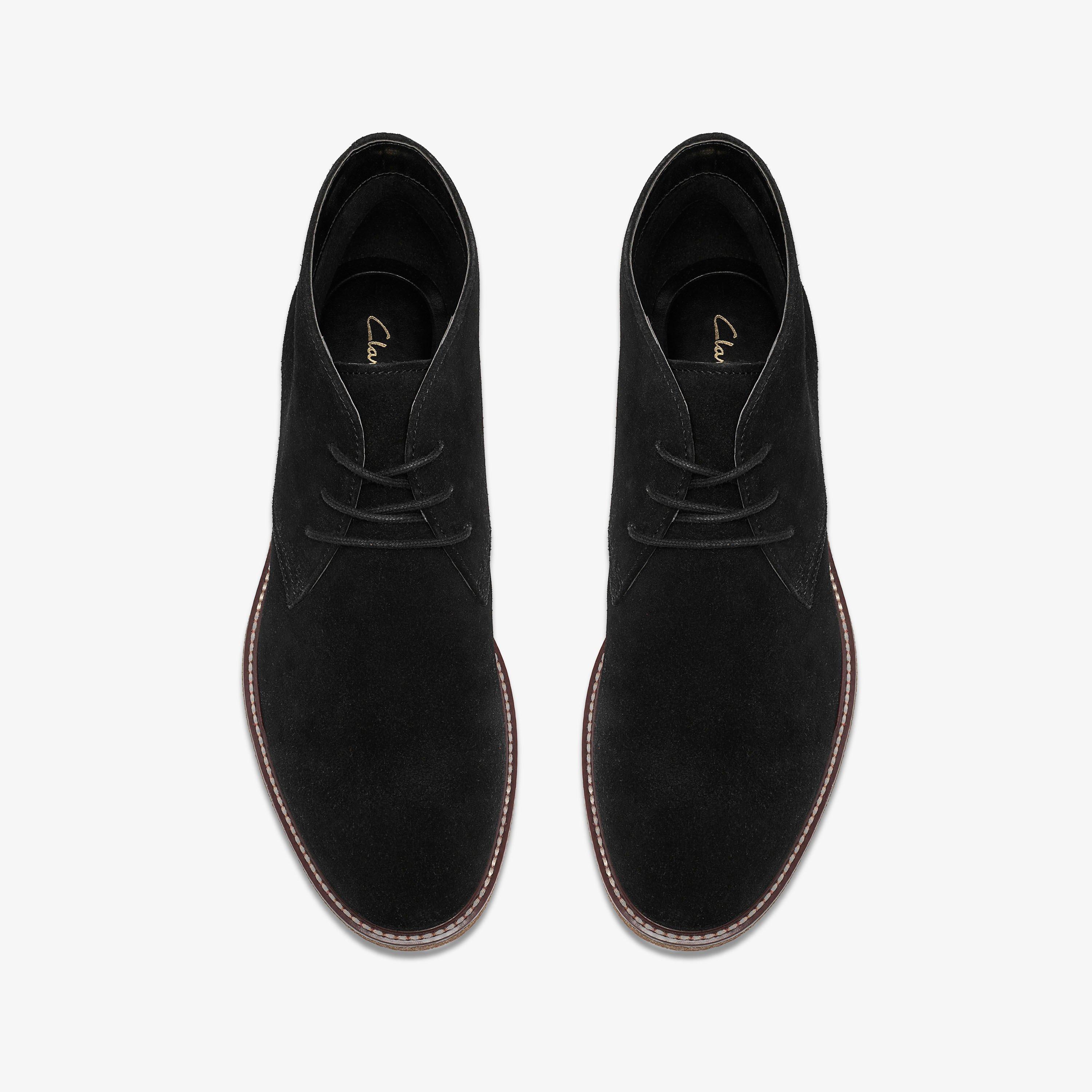 Chelwood Mid Black Suede Ankle Boots, view 6 of 6