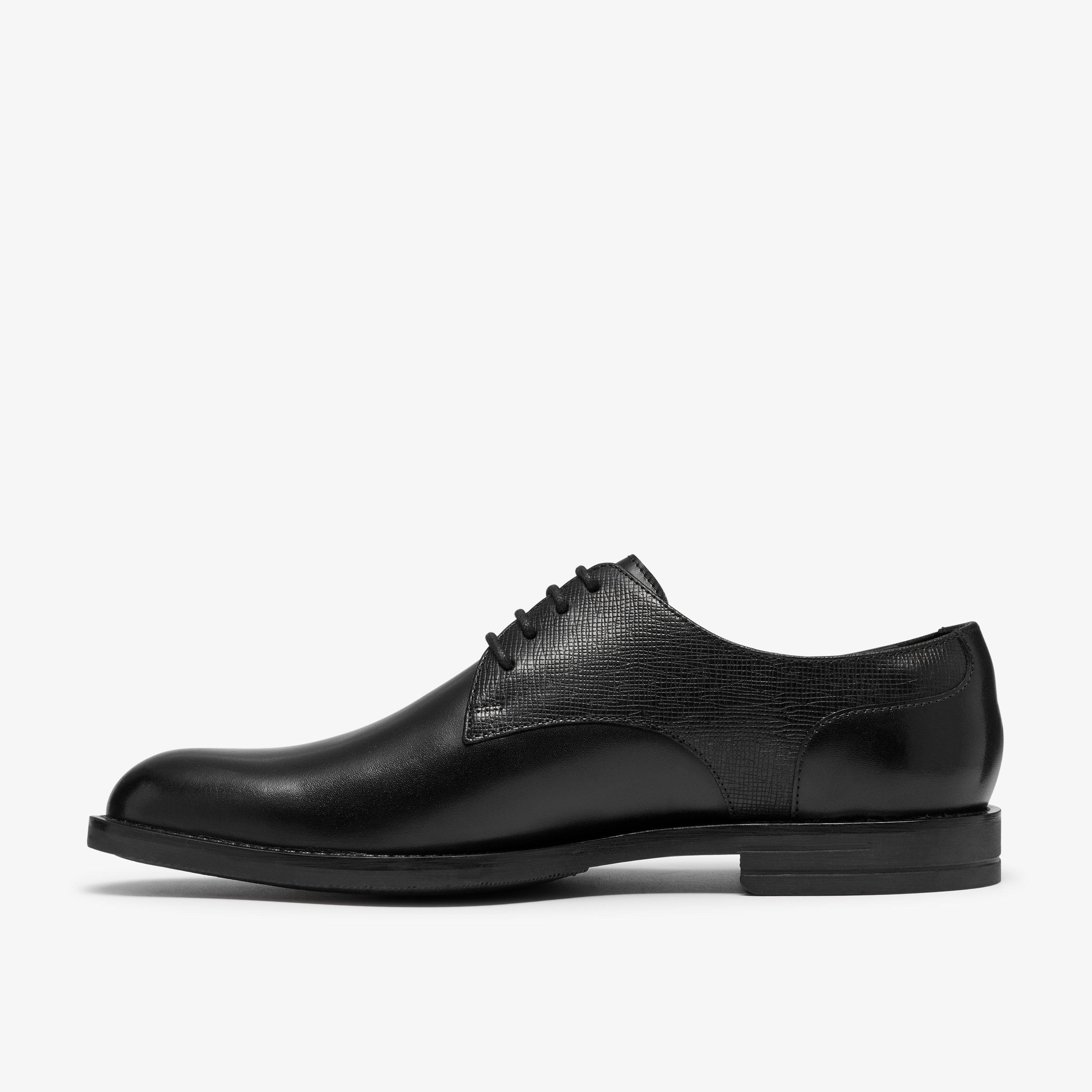 Bathford Lace Black Leather Derby Shoes Lace Up, view 2 of 6