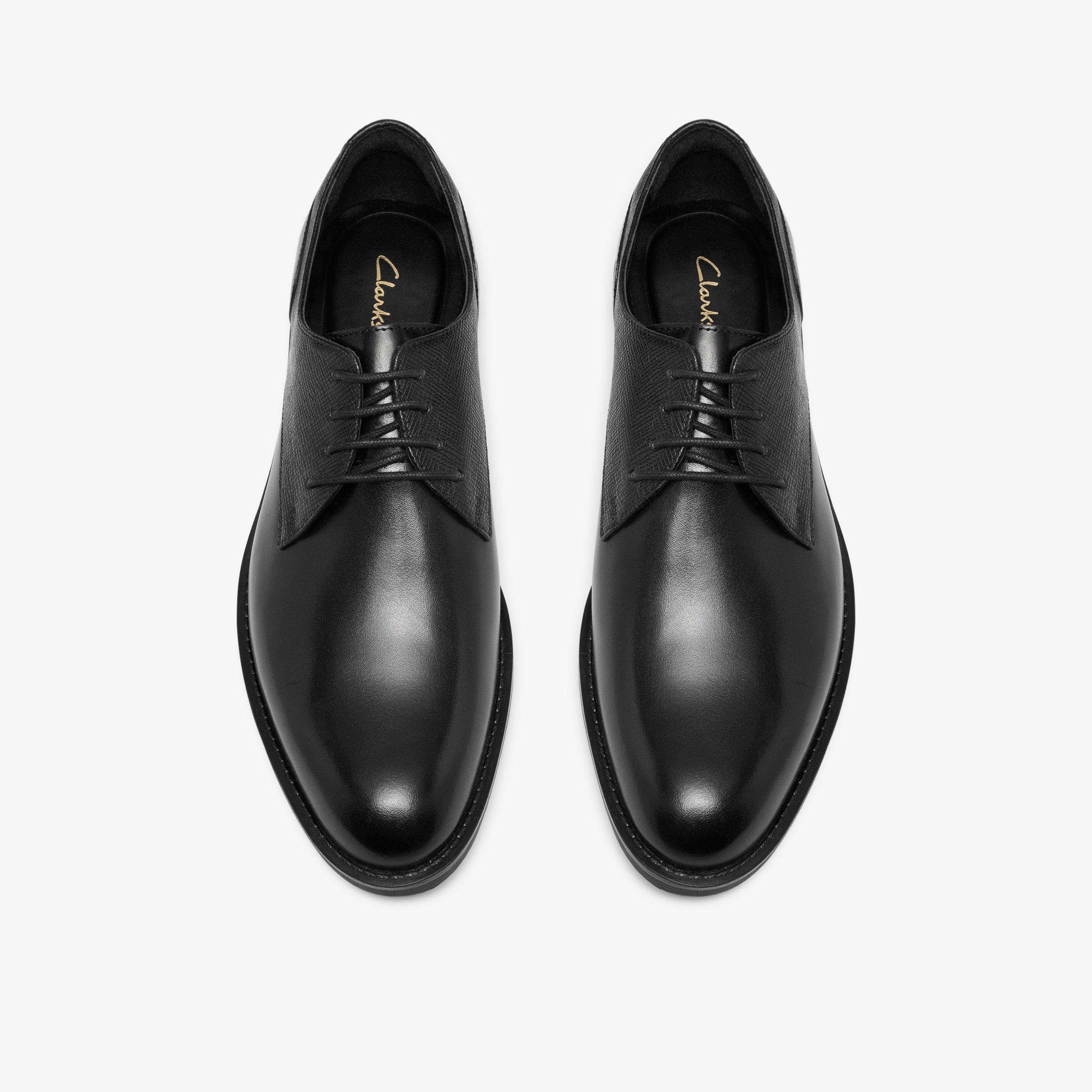 Bathford Lace Black Leather Derby Shoes Lace Up, view 6 of 6