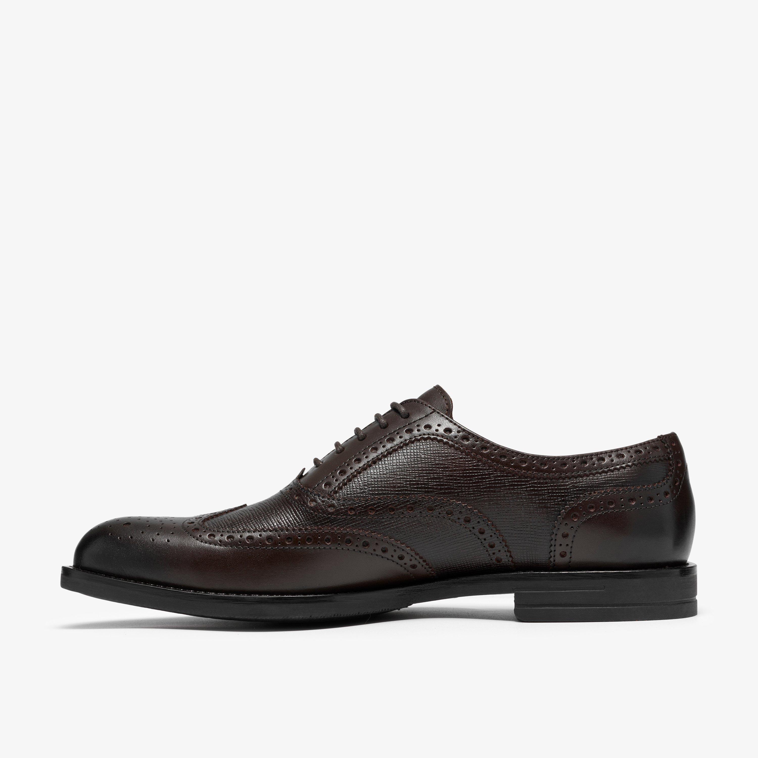 Bathford Tip Brown Leather Derby Shoes Lace Up, view 2 of 6