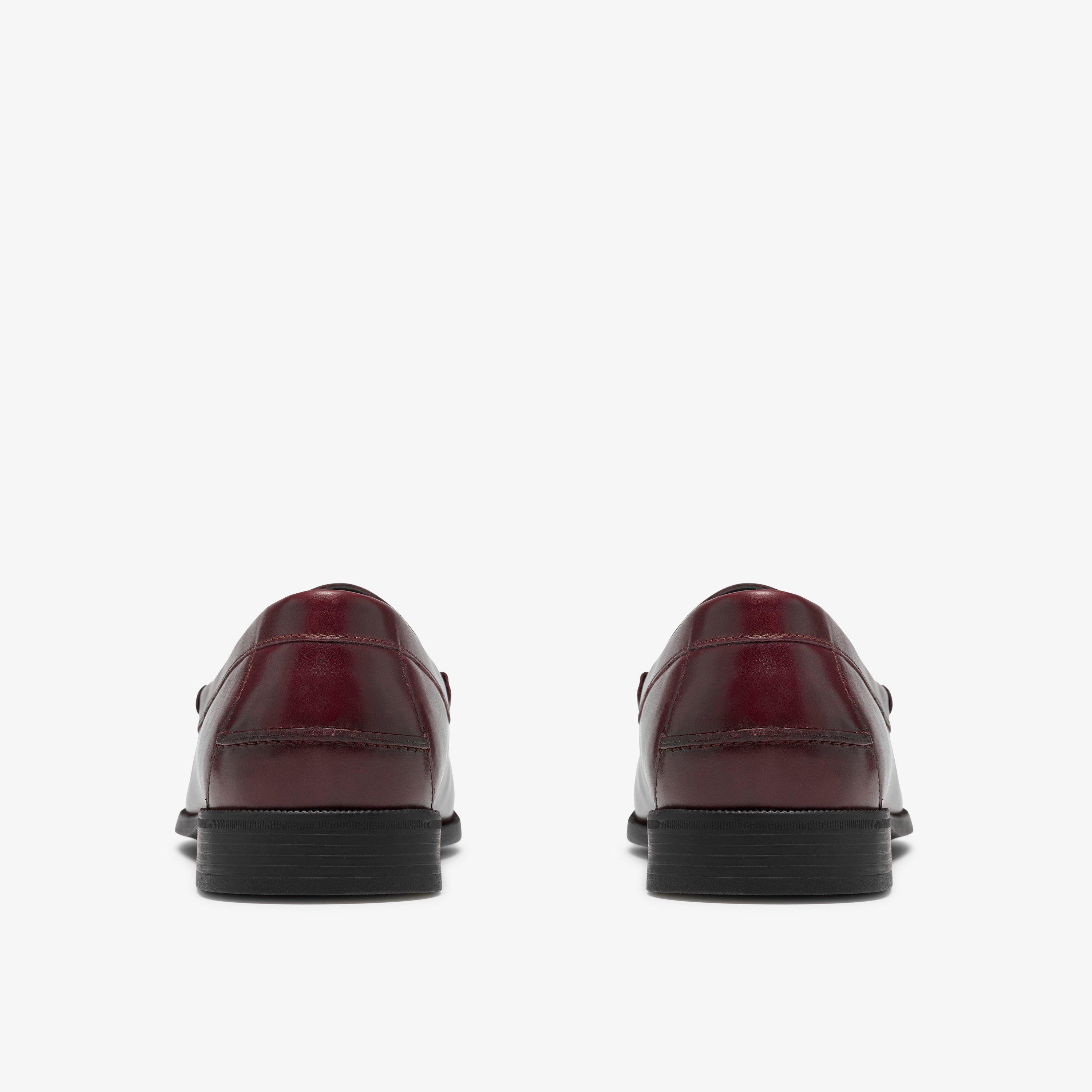 Stanbridge Lo Wine Leather Loafers, view 5 of 6