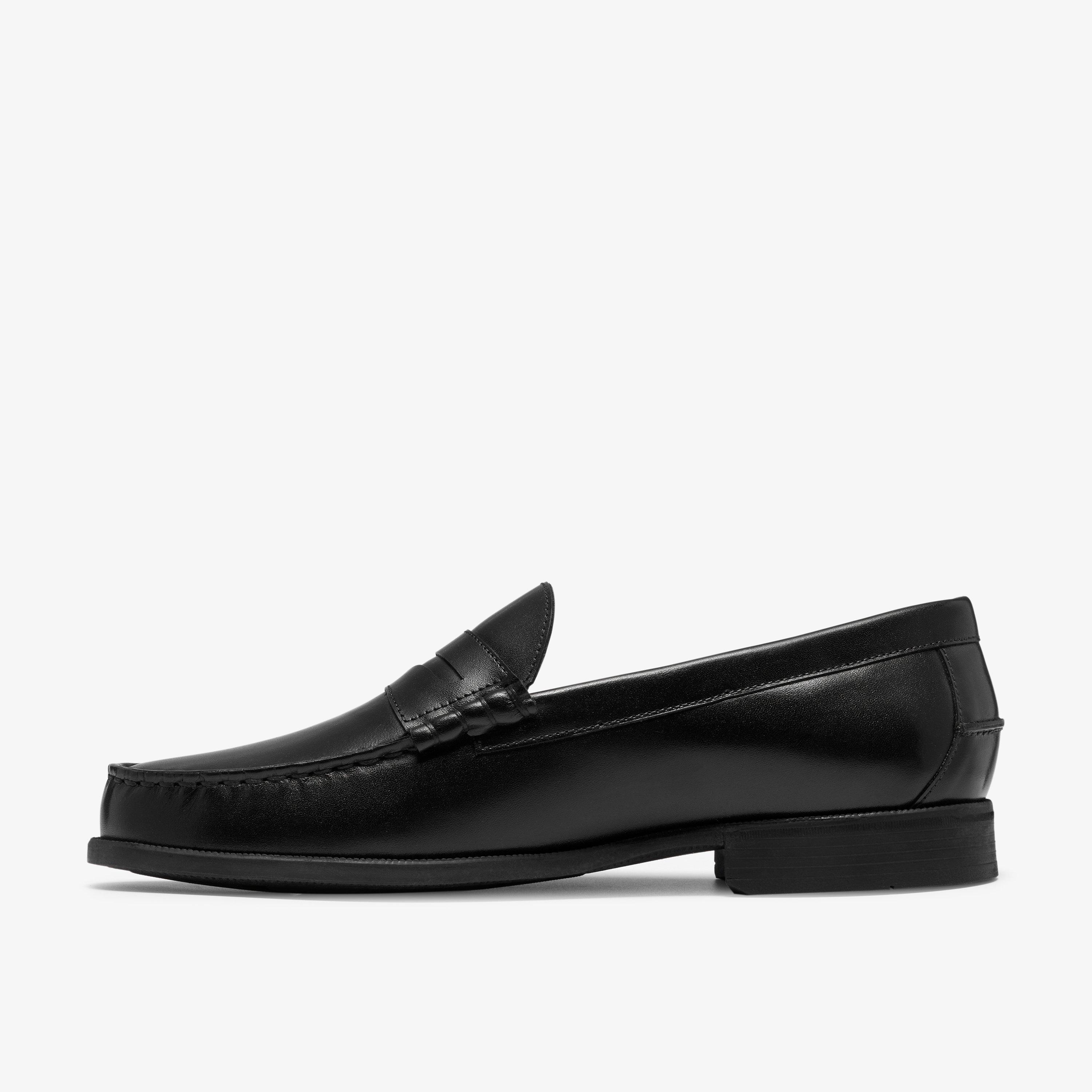 Stanbridge Lo Black Leather Loafers, view 2 of 6