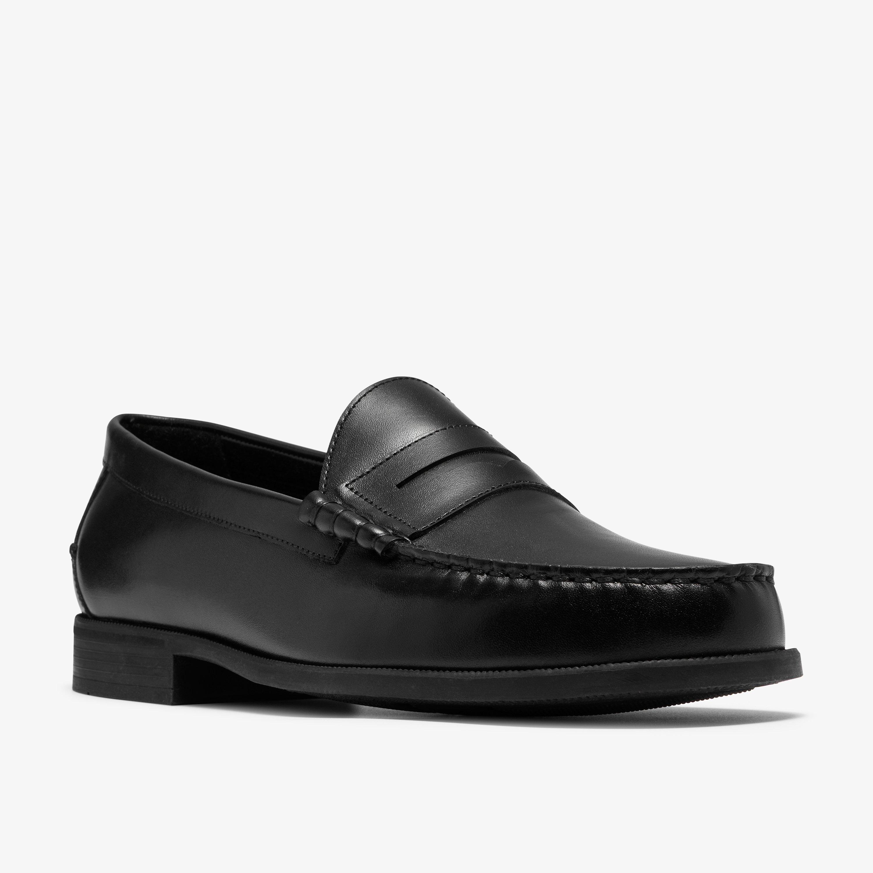 Stanbridge Lo Black Leather Loafers, view 4 of 6