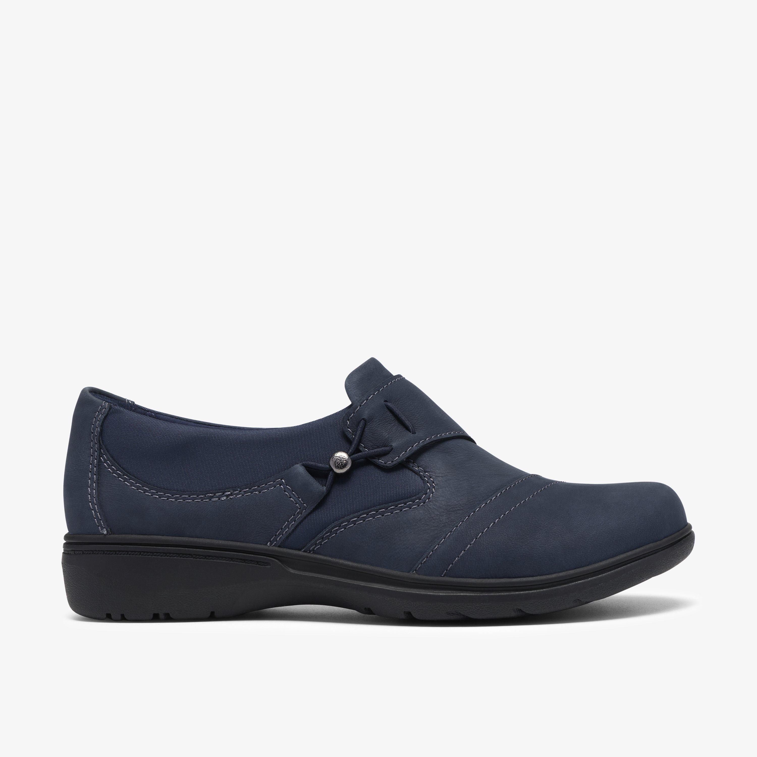 Carleigh Lily Navy Nubuck Clogs & Mules, view 1 of 6