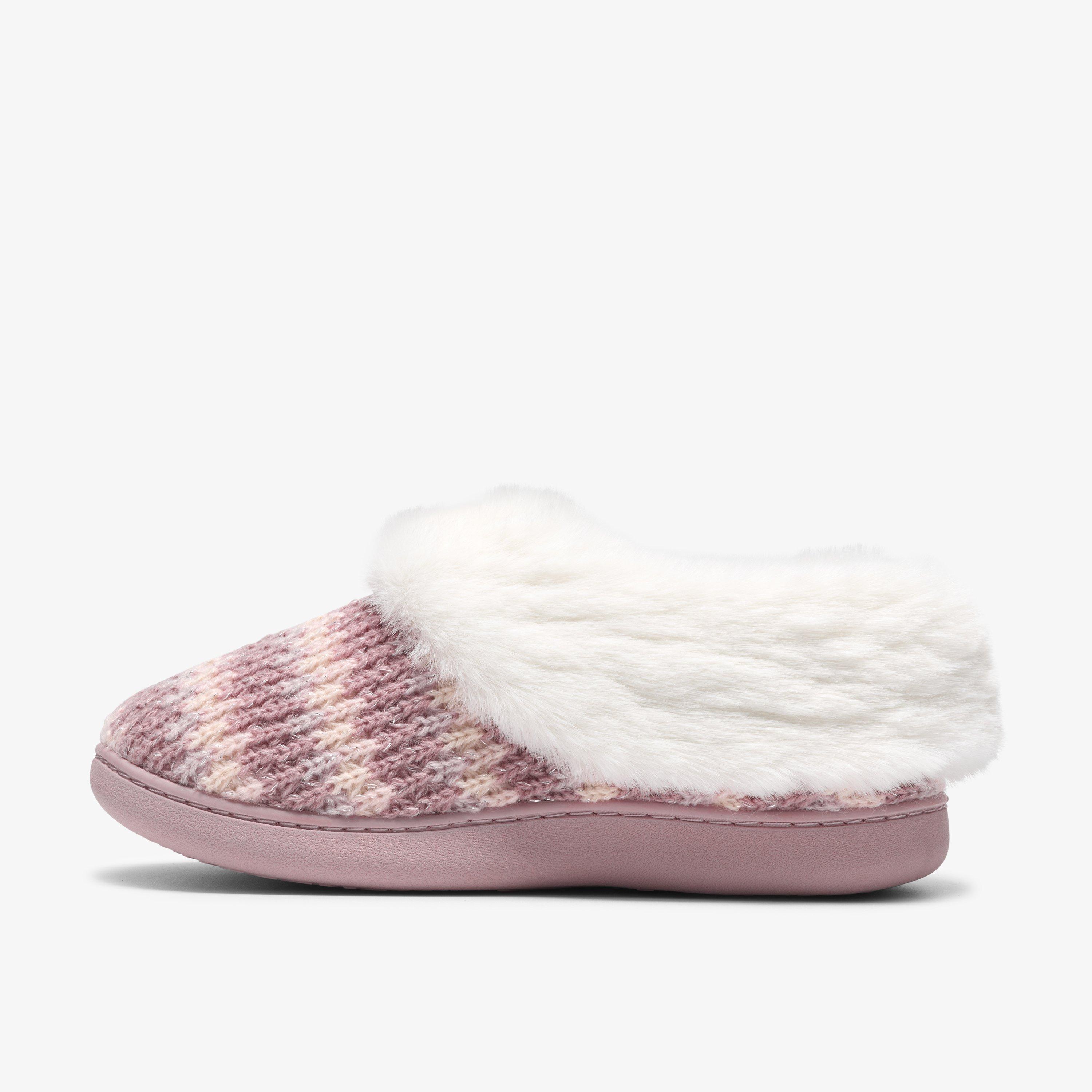 Kallia Festive Pink Interest Slip Ons Slippers, view 2 of 6