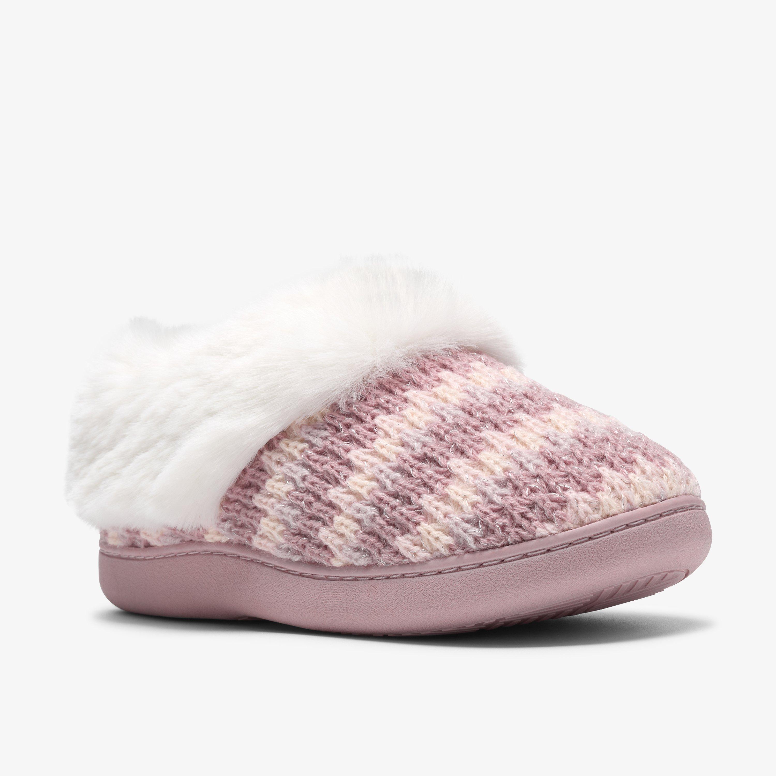 Kallia Festive Pink Interest Slip Ons Slippers, view 4 of 6