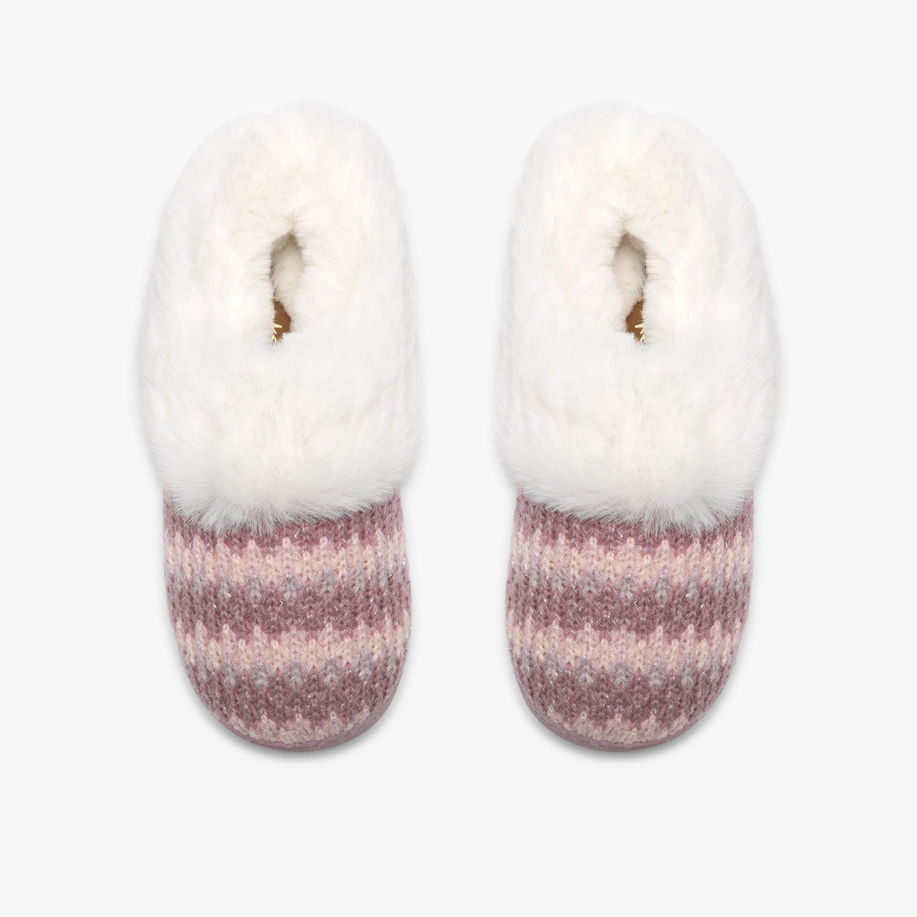 Kallia Festive Pink Interest Slip Ons Slippers, view 6 of 6
