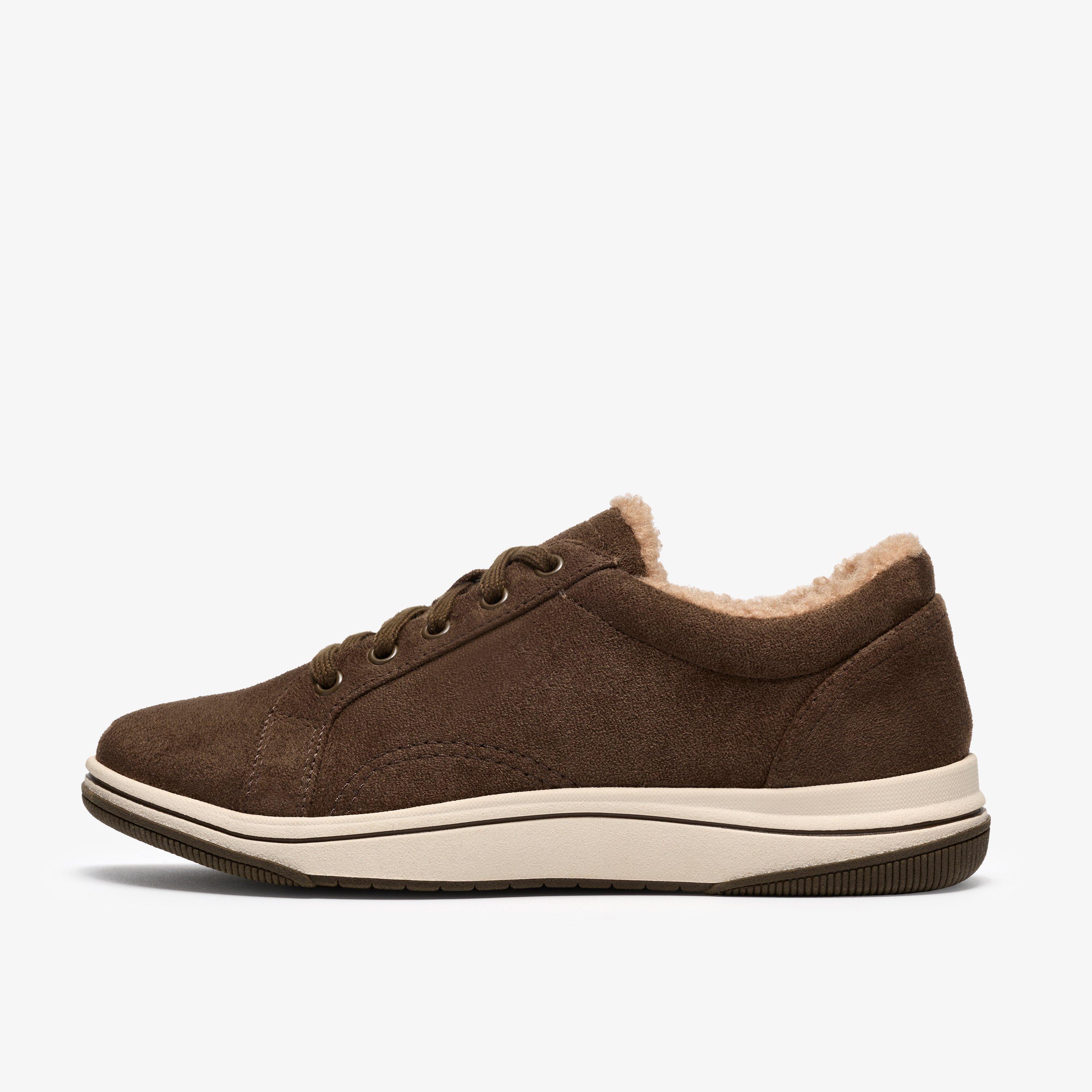 Brinkley Warm Dark Olive Trainers, view 2 of 6