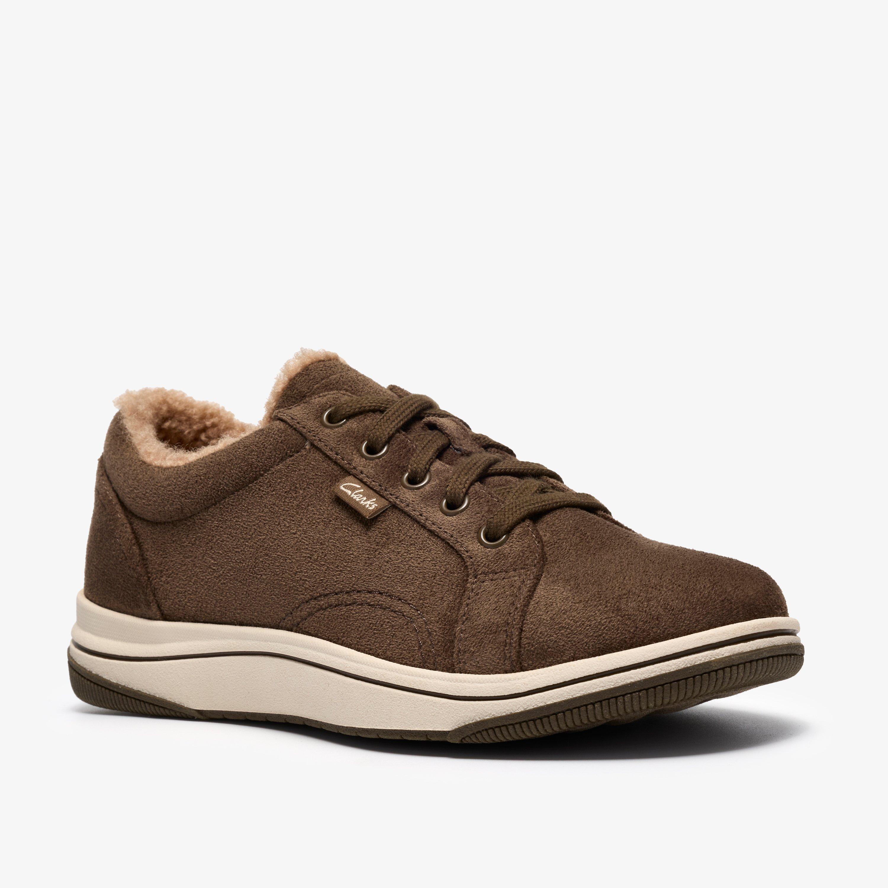 Brinkley Warm Dark Olive Trainers, view 4 of 6