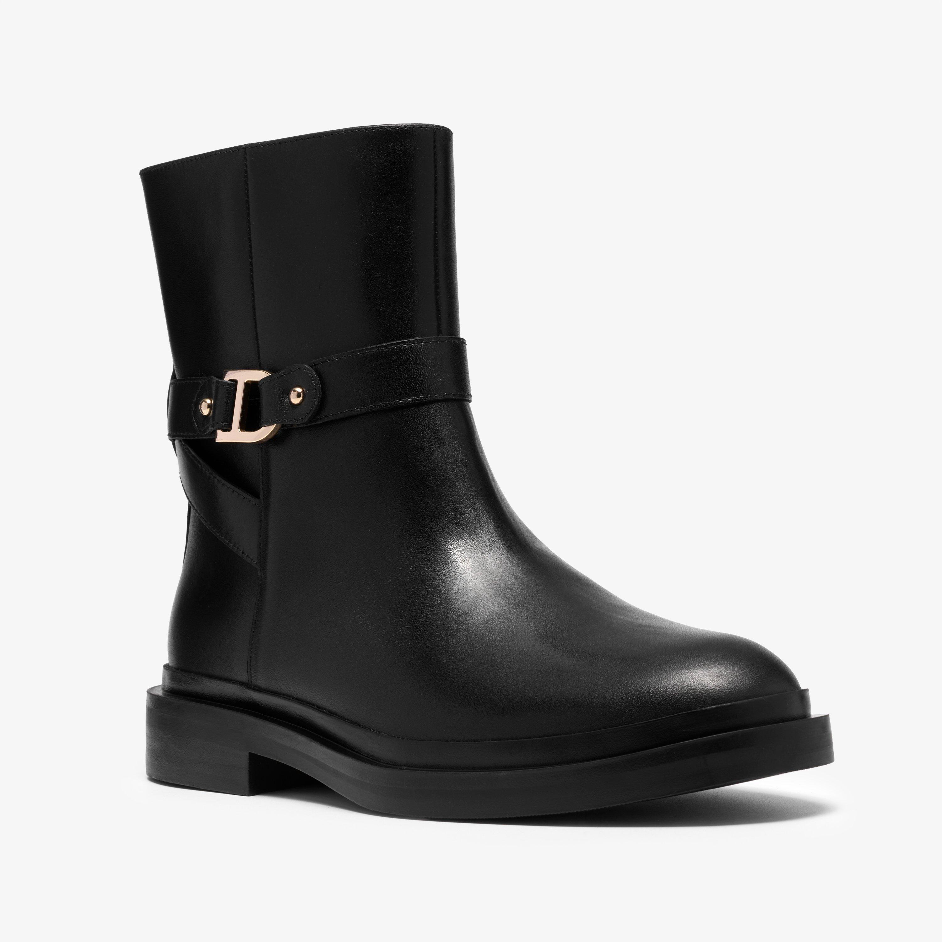 Previa Lo Black Ankle Boots, view 4 of 6