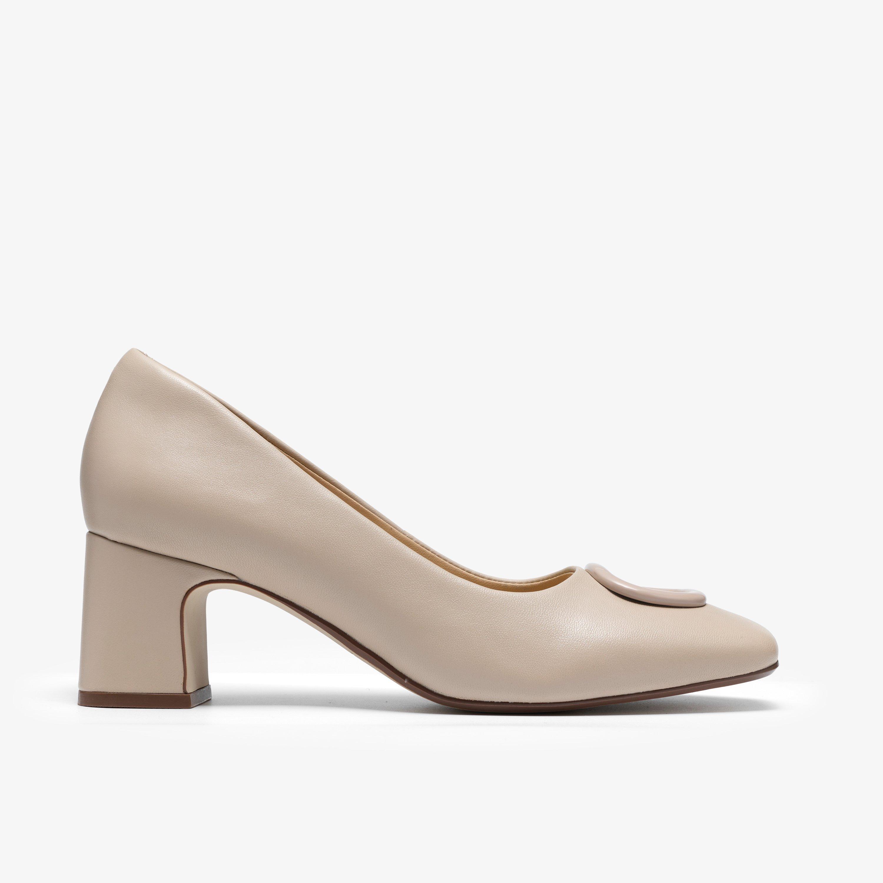 Fernie Lane Pelle Sabbia Décolleté Scarpa Slip-On Tacchi alti, view 1 of 6