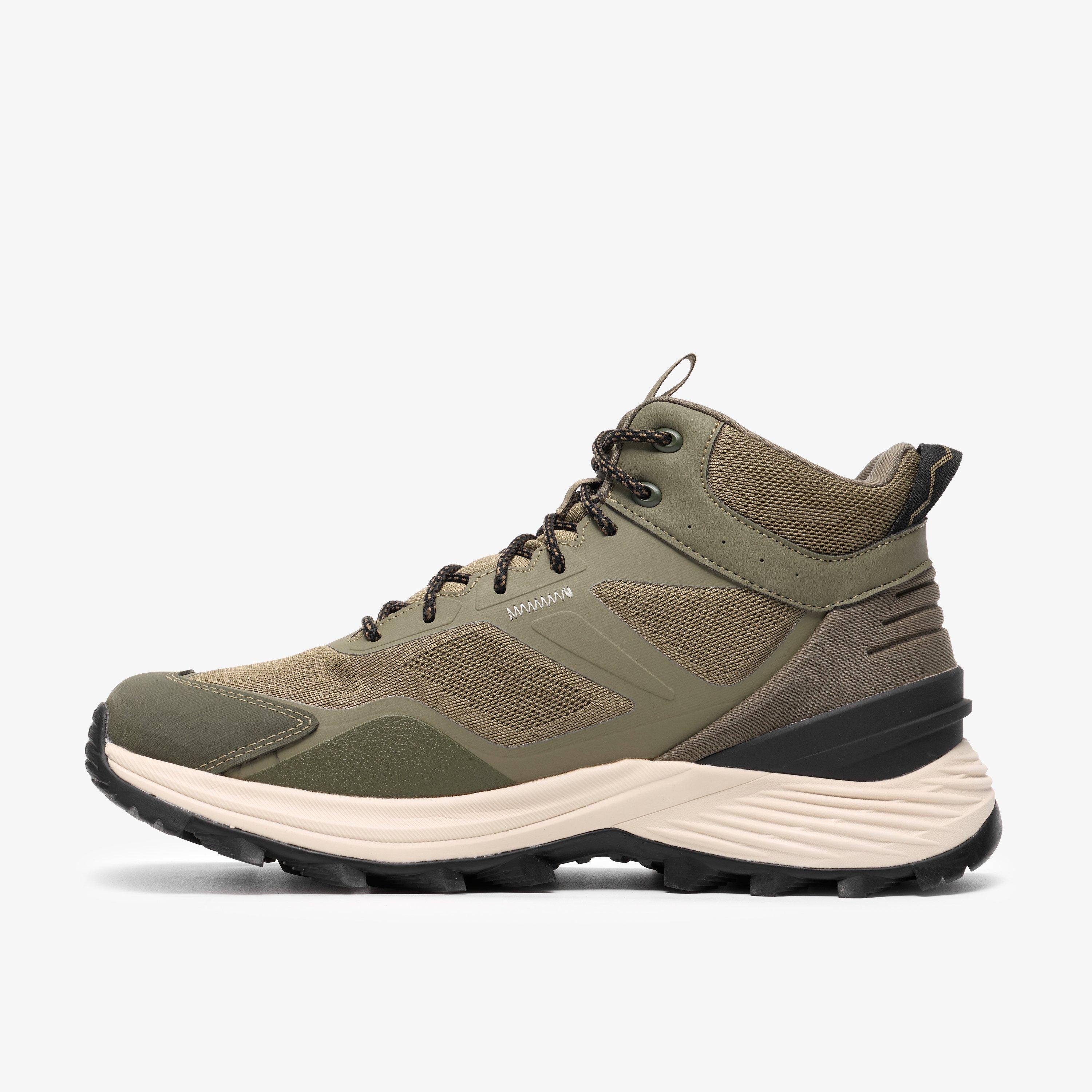 Stanway Hi Waterproof Olive Combination Ankle Boots, view 2 of 6