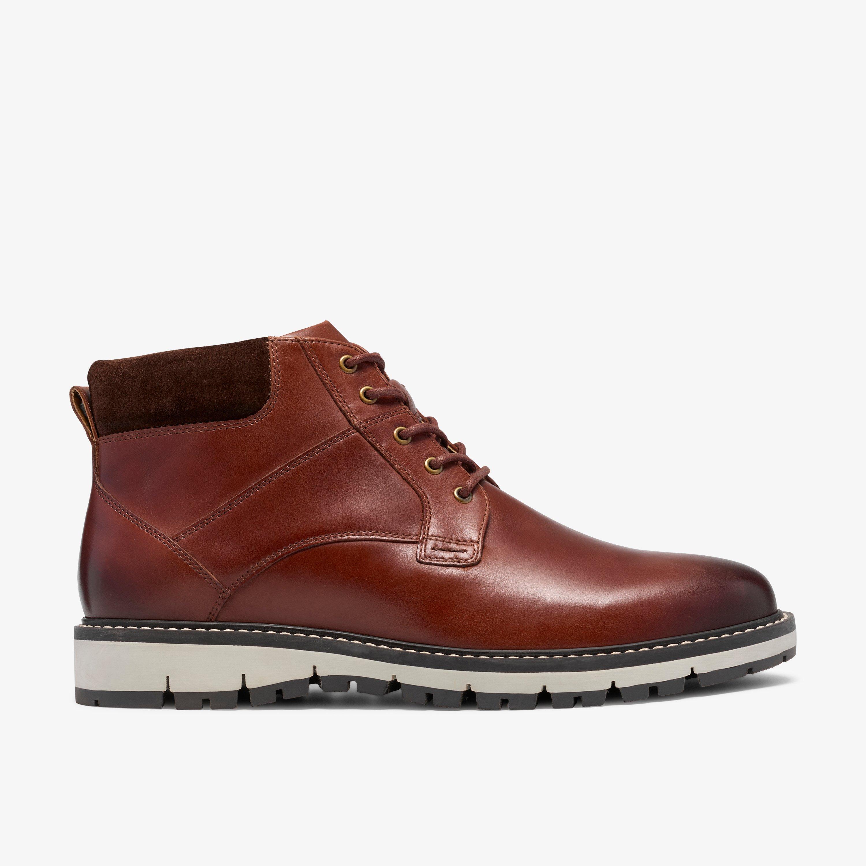 Corston Mid Tan Leather Ankle Boots, view 1 of 6