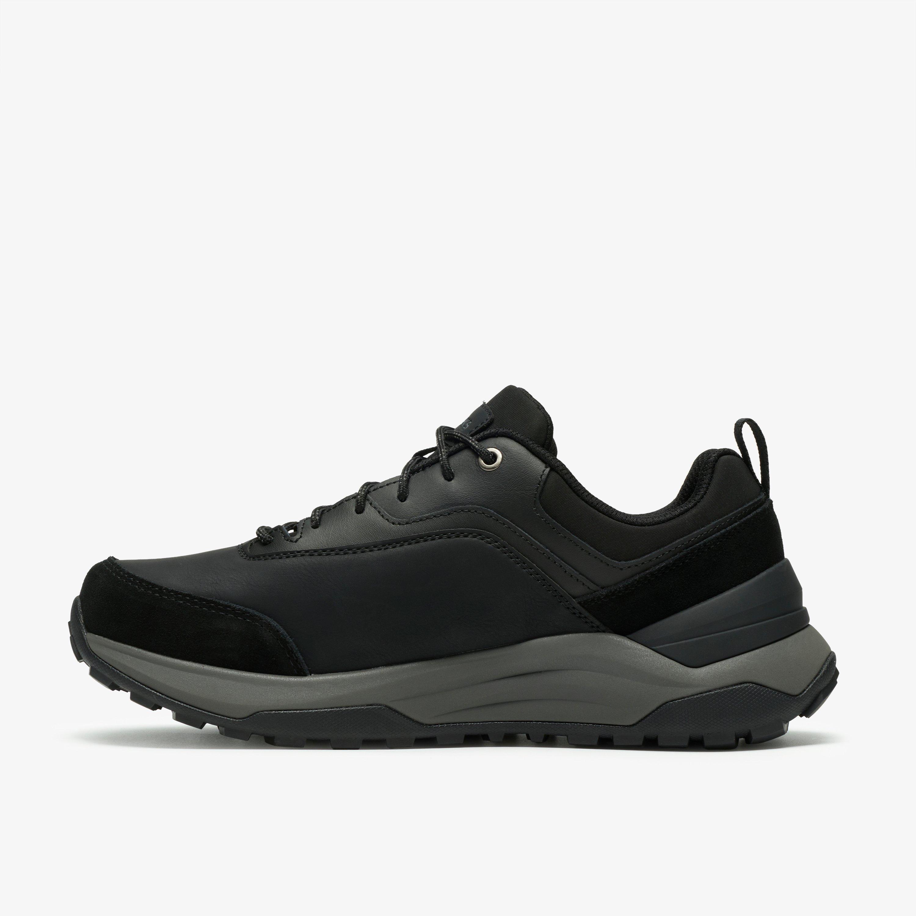 Stockhill Lo Waterproof Black Combination Trainers Lace Up, view 2 of 6