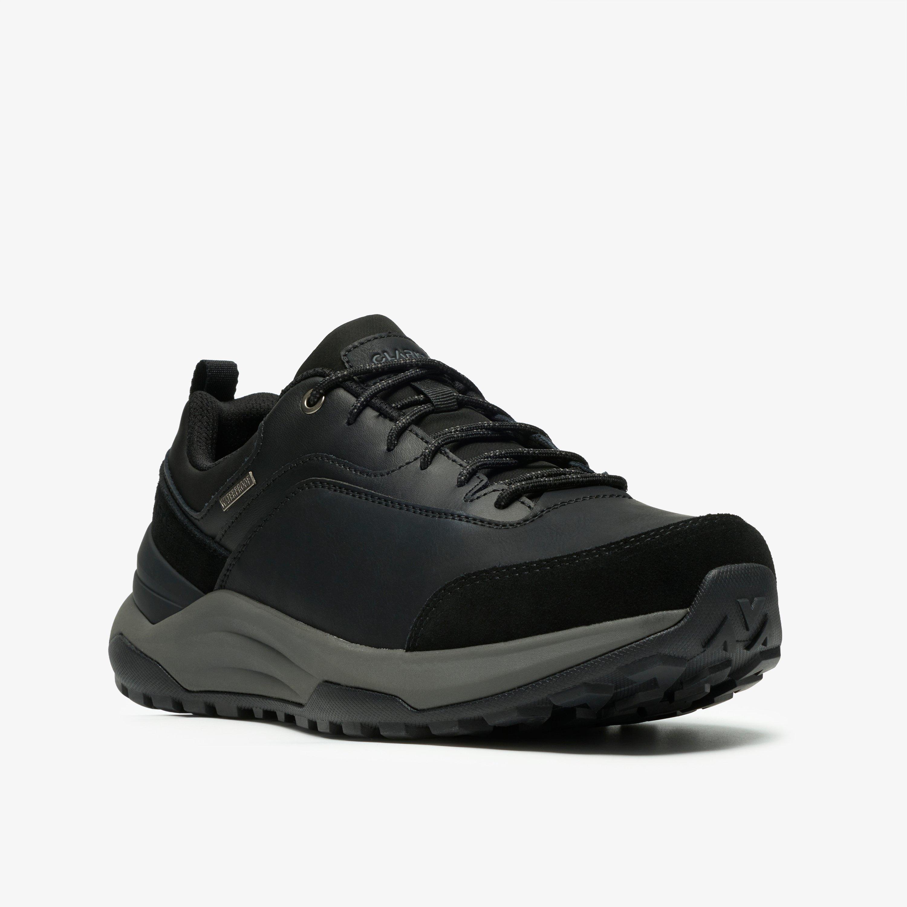 Stockhill Lo Waterproof Black Combination Trainers Lace Up, view 4 of 6