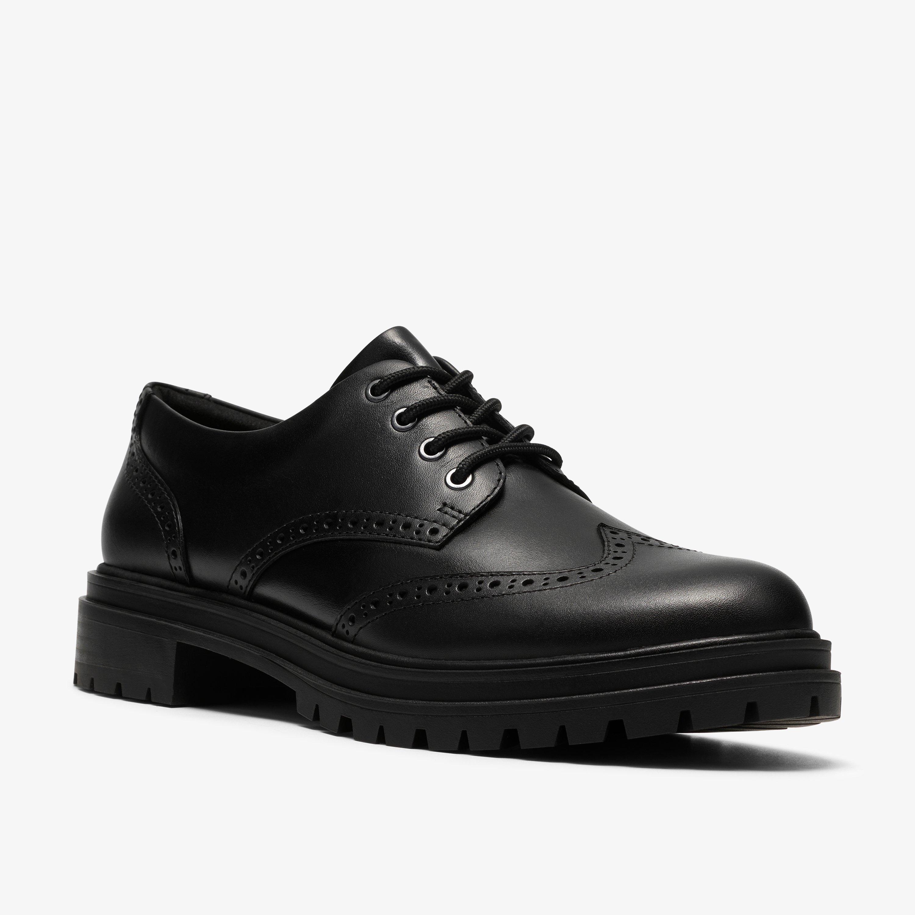 Brena Lace Noir Chaussures Derby Chaussures à lacets, view 4 of 5