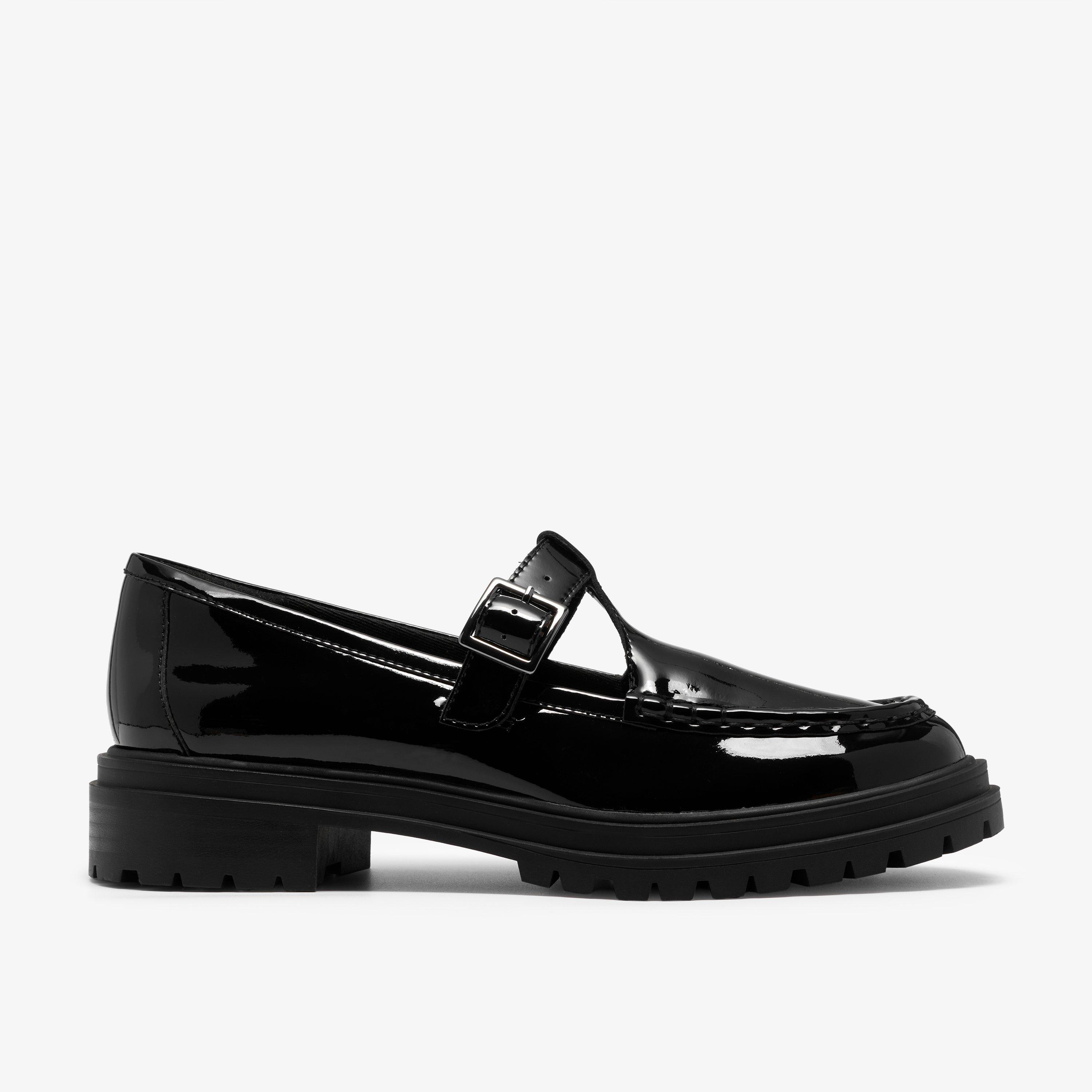 Brena Bar Black Patent Bar Shoes, view 1 of 6