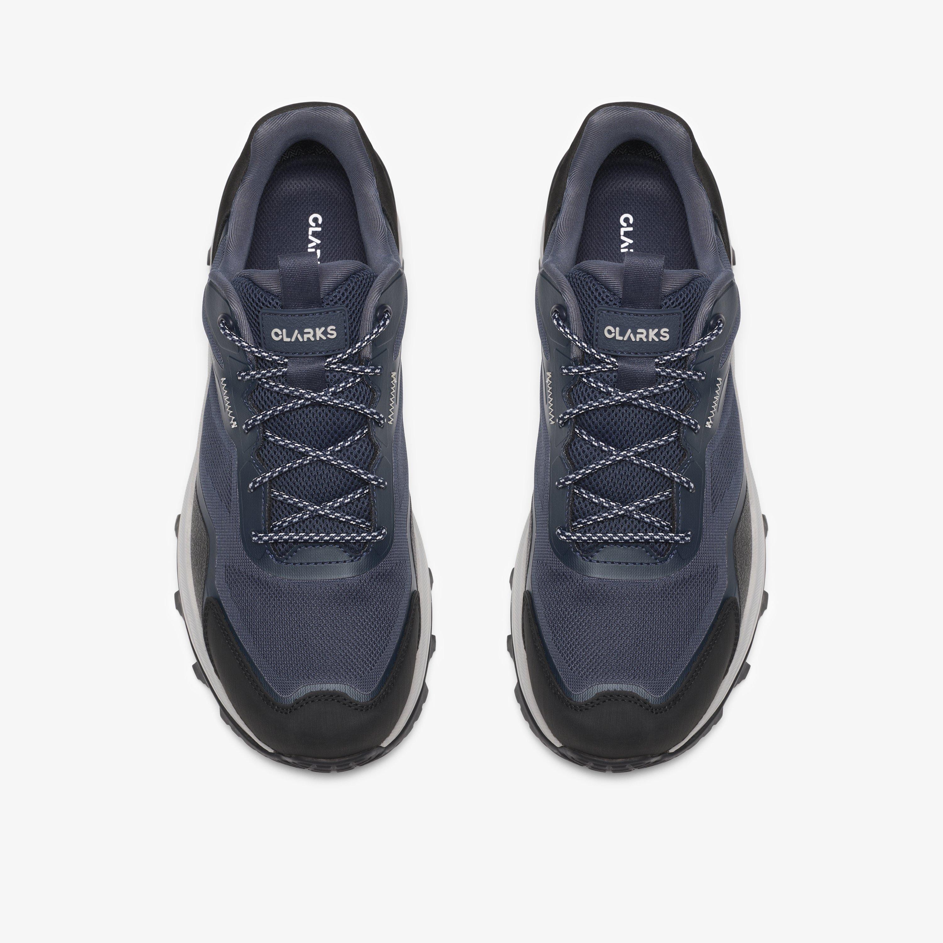 Stanway Lo Waterproof Navy Combination Trainers Walking, view 6 of 6
