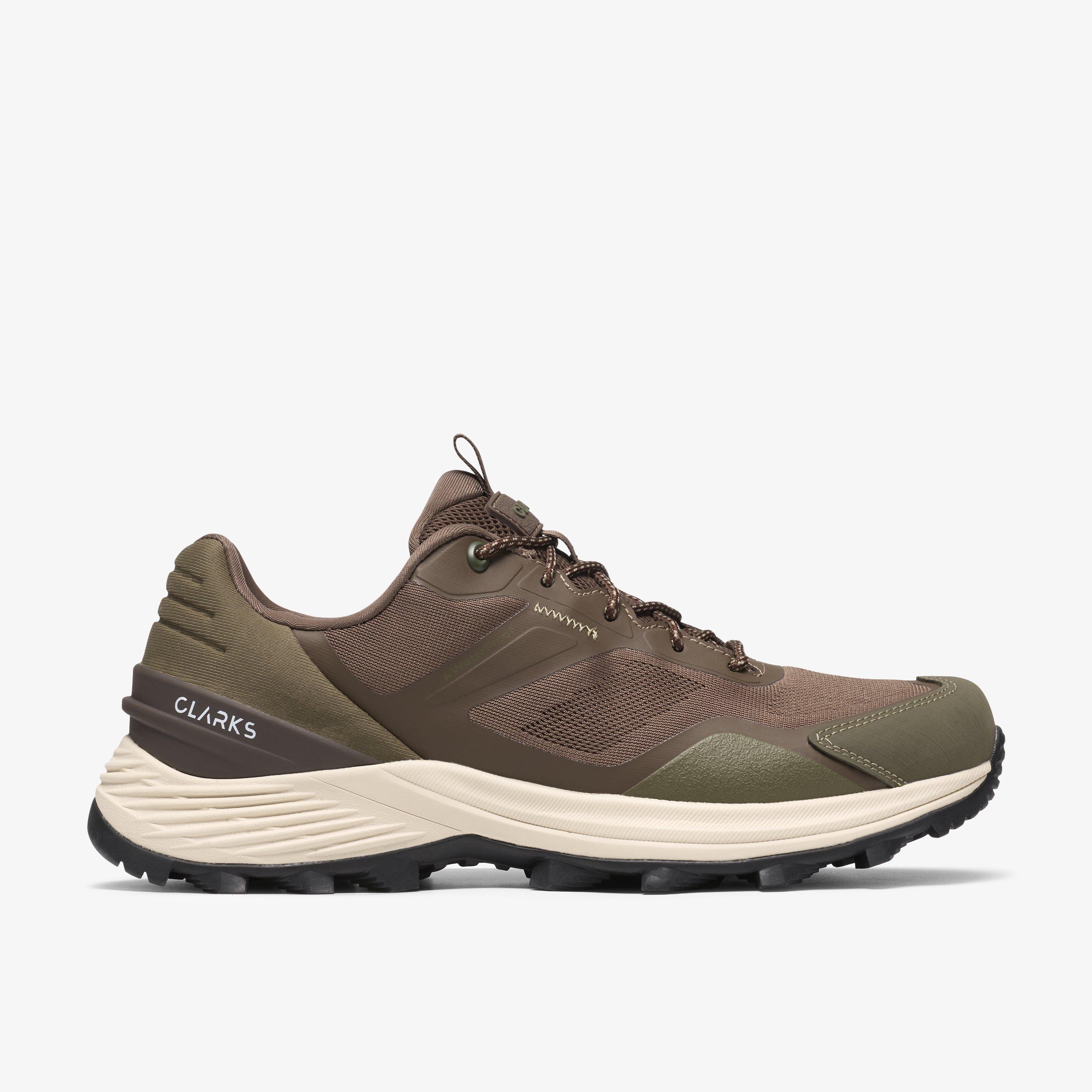 Stanway Lo Waterproof Brown Combination Trainers Walking, view 1 of 6